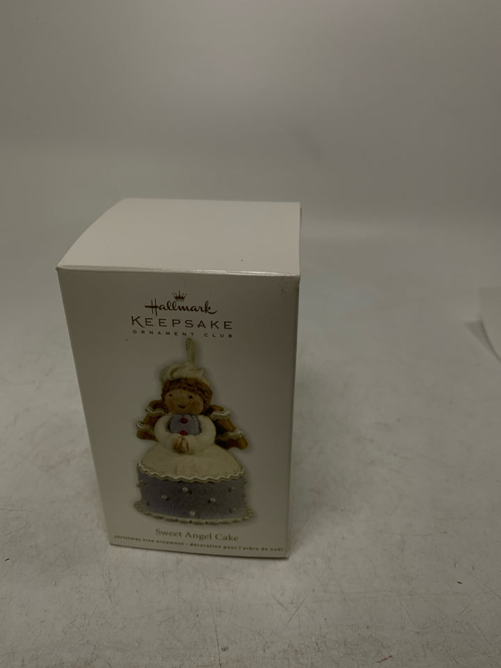 IN BOX SWEET ANGEL CAKE HALLMARK ORNAMENT.