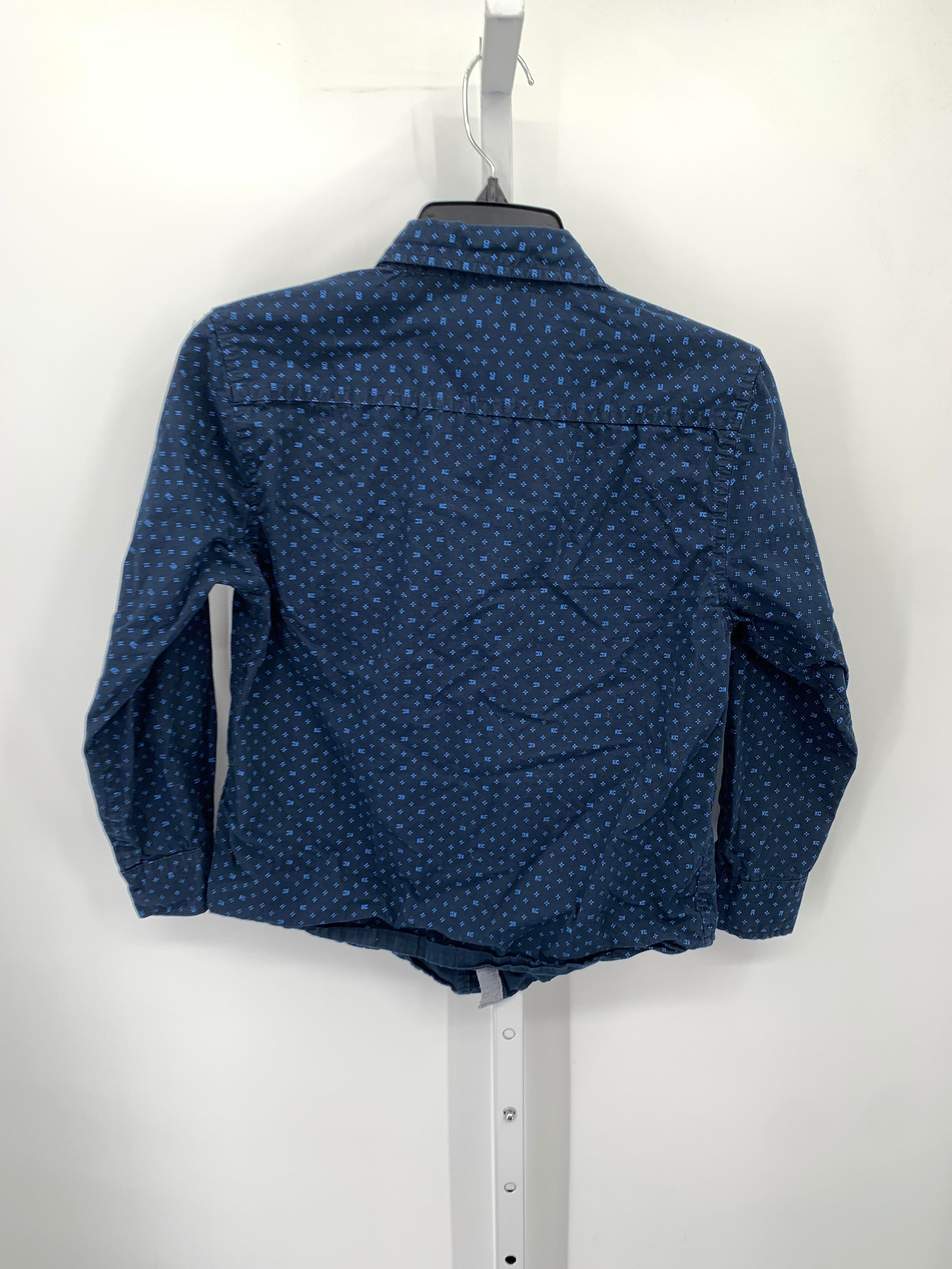 BLUE PATTERN BUTTON DOWN