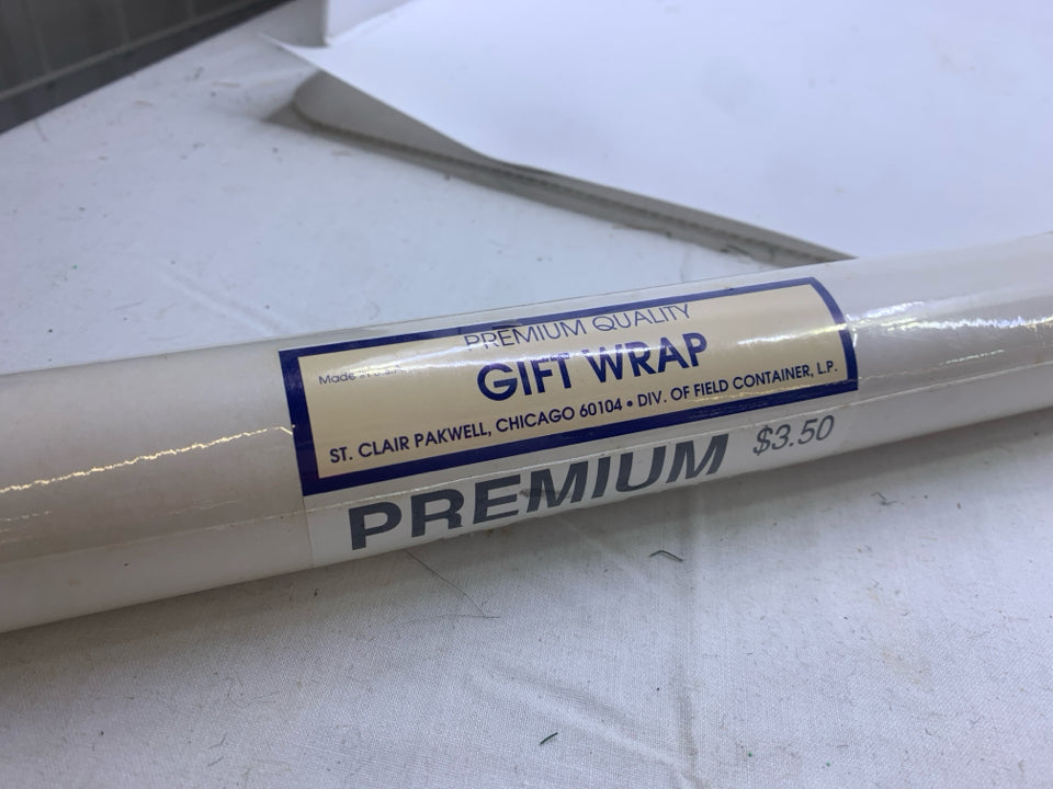 WHITE WRAPPING PAPER