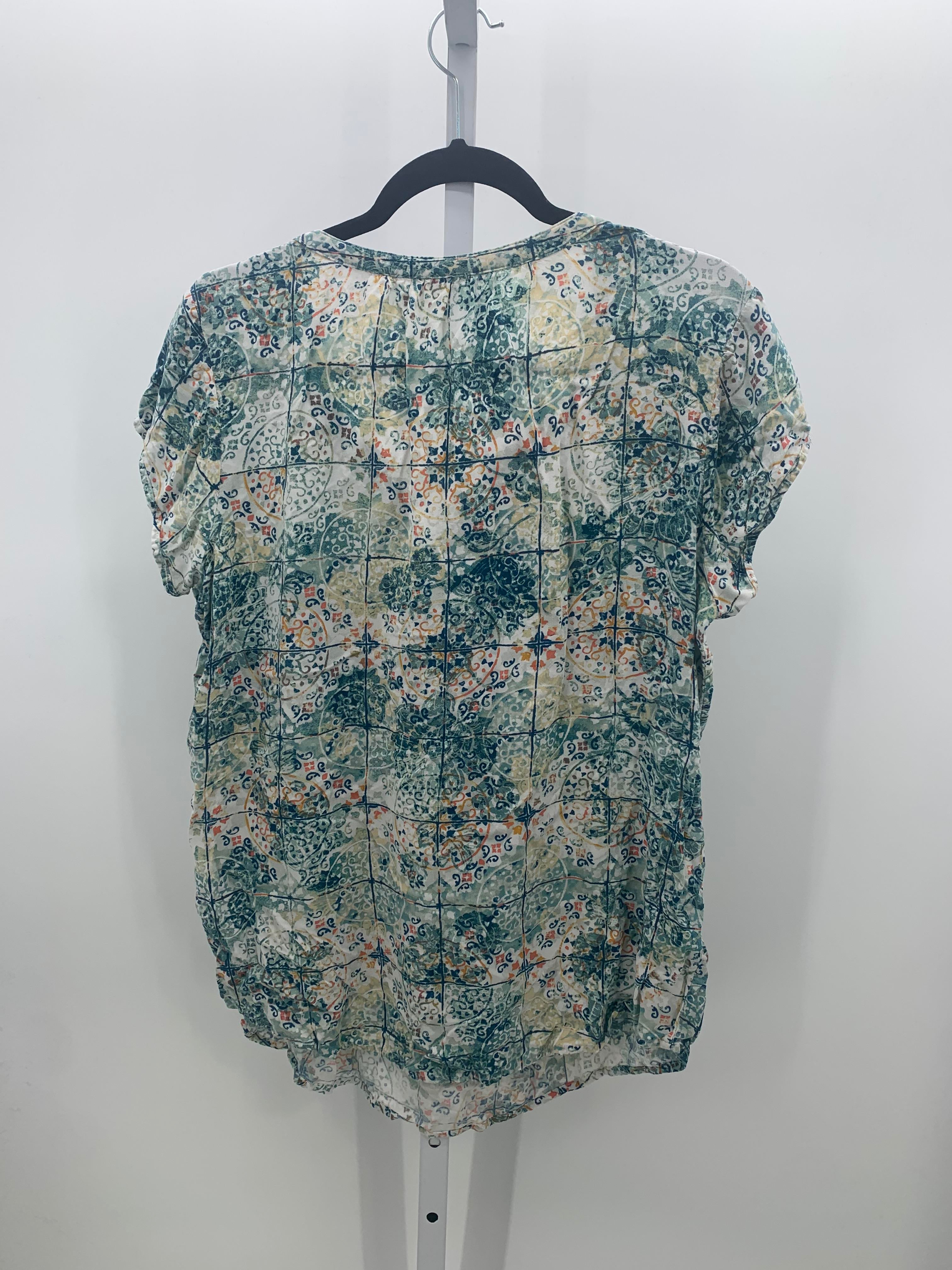 Sonoma Size Large Misses Short Sleeve Shirt