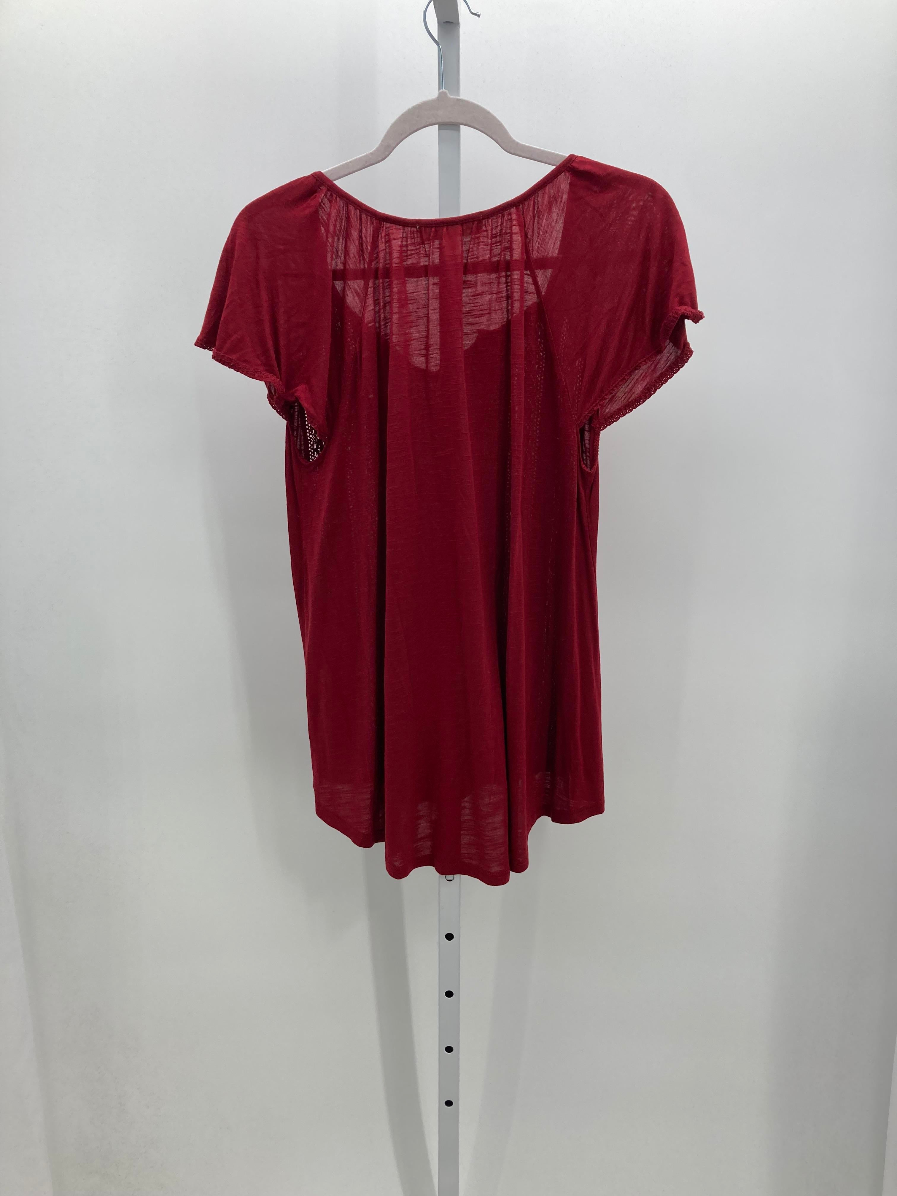 Pink Rose Size Extra Large Juniors Short Sleeve Shirt