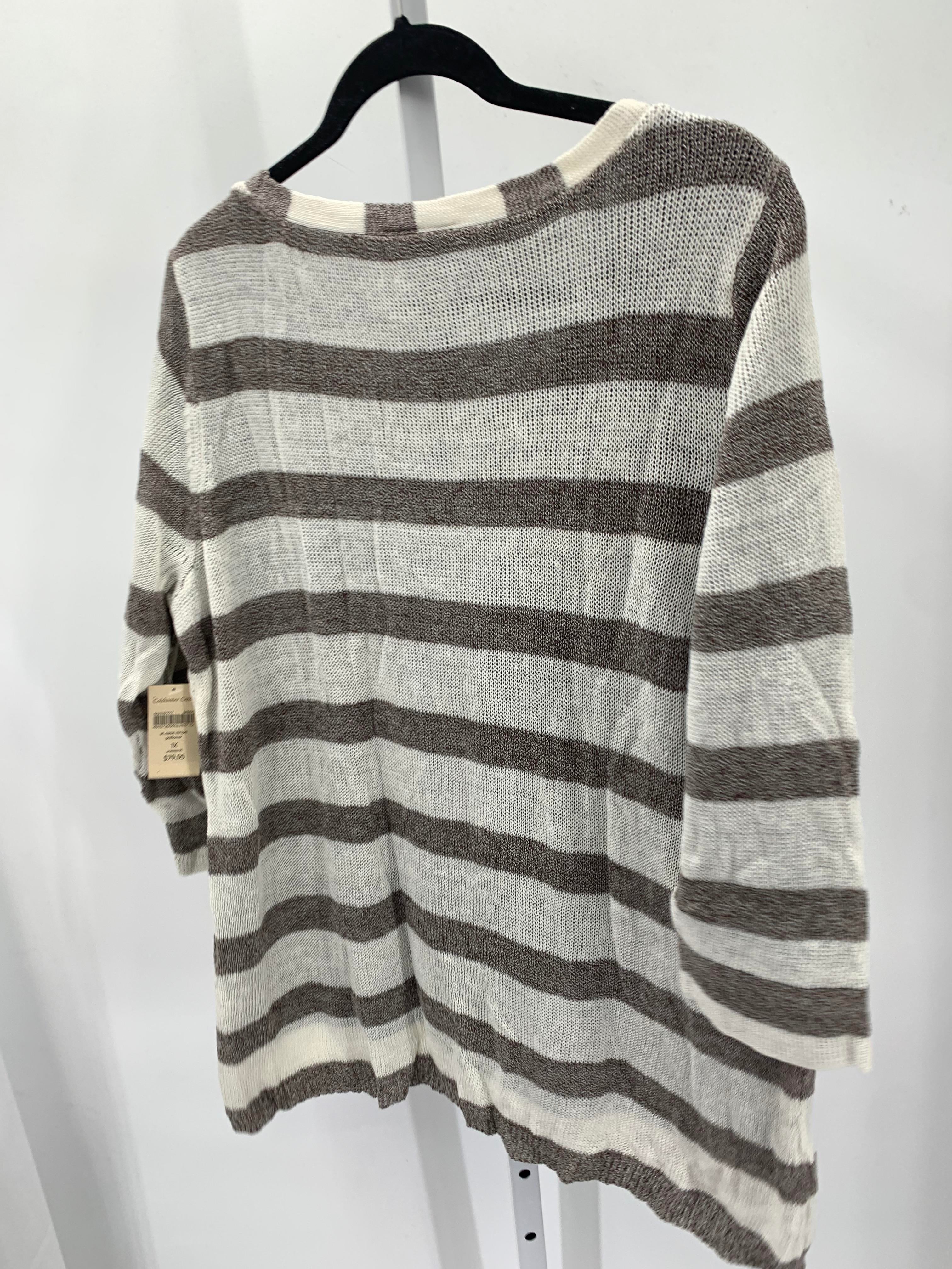 Coldwater Creek Size 1X Womens 3/4 Sleeve Sweater