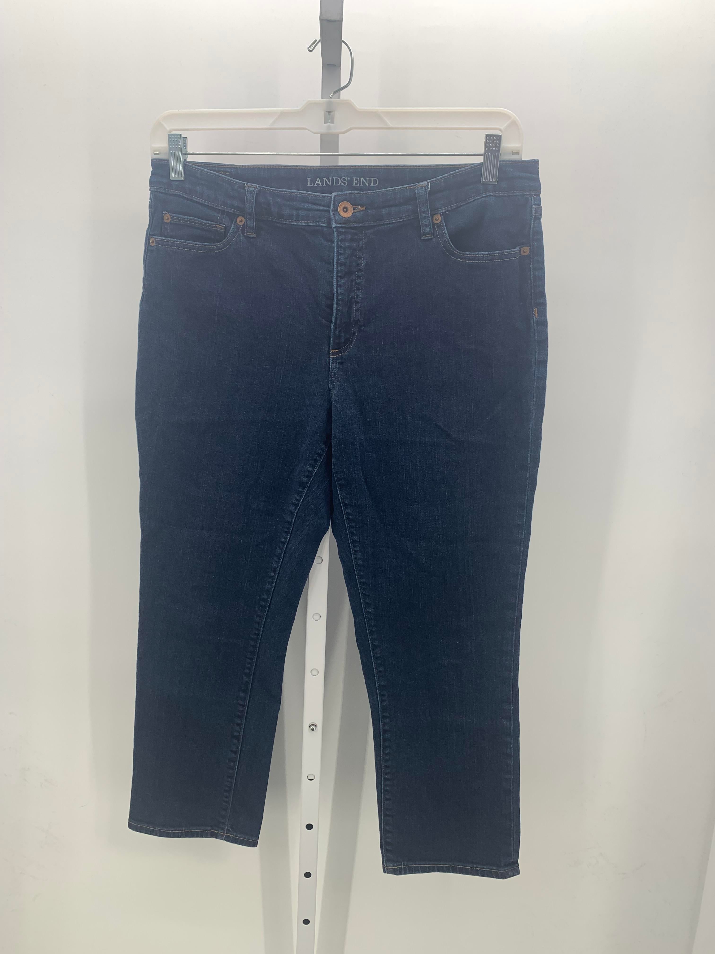 Lands End Size 14 Misses Cropped Jeans