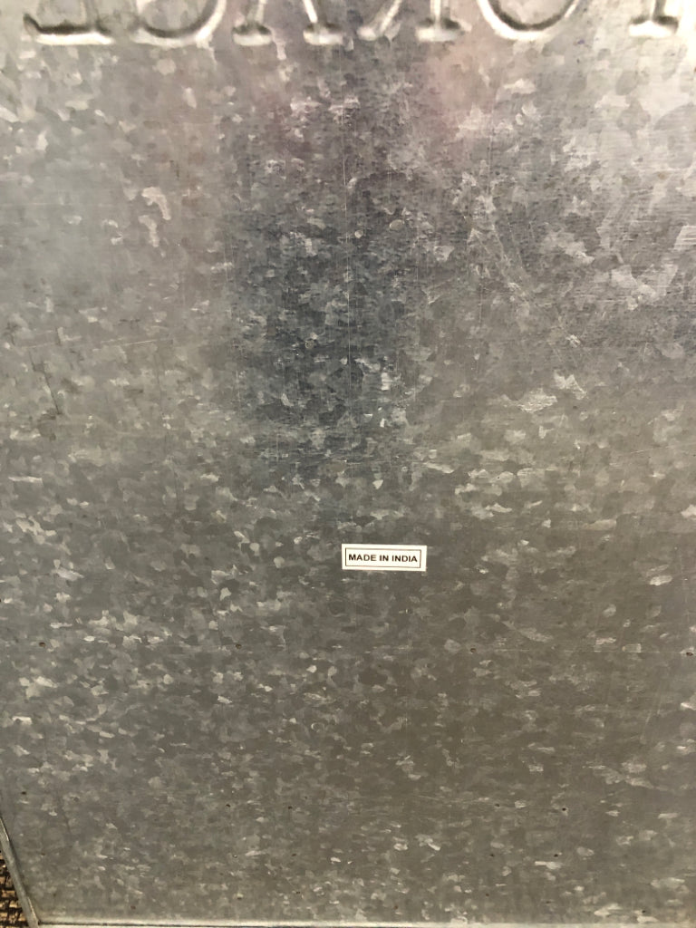 GALVANIZED MAIL STORAGE WALL HANGING.