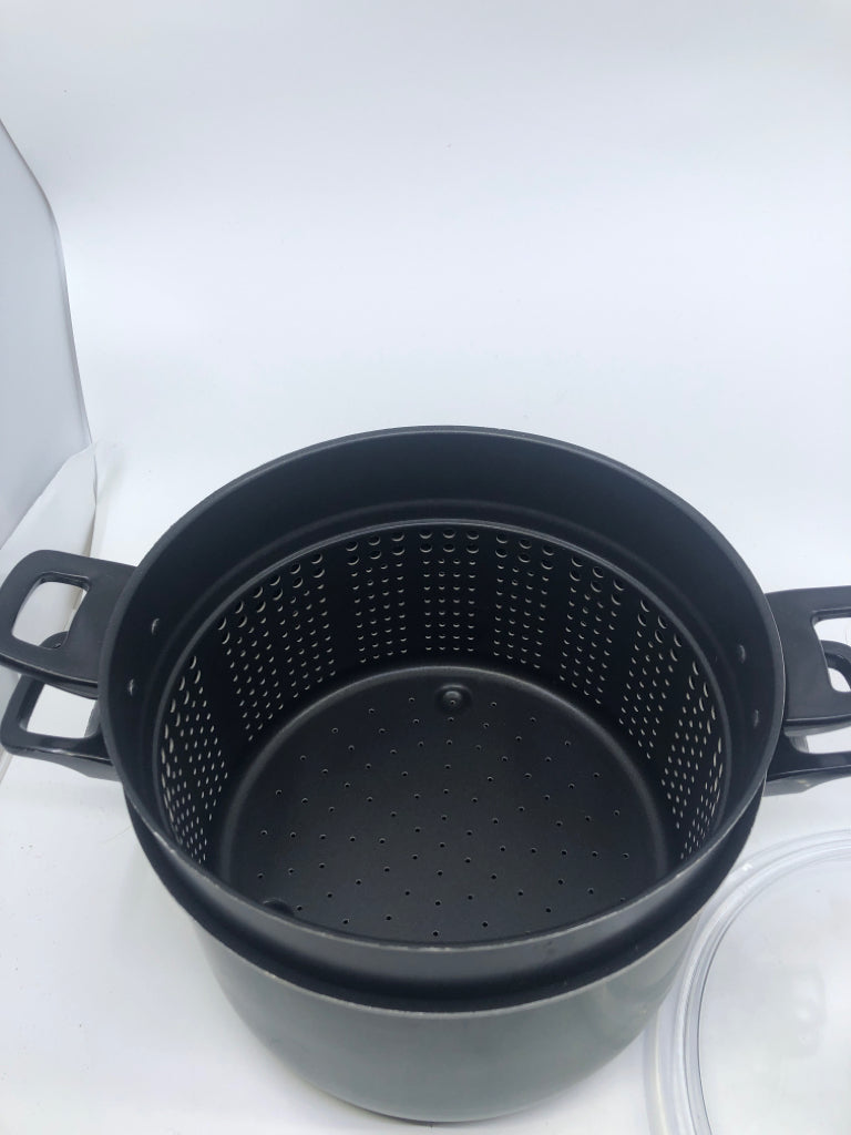 3PC STEAMER POT W LID.