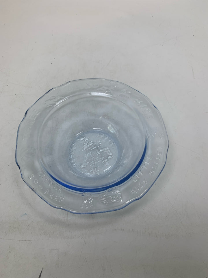 TINTED NURSERY RHYME 3 BLIND MICE BOWL.