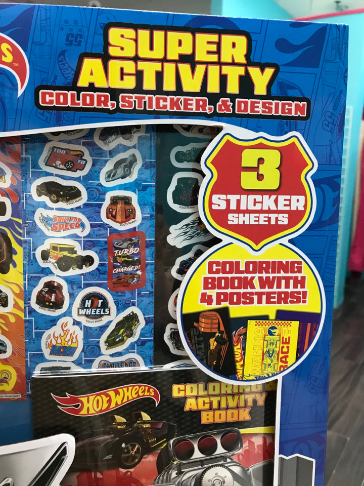 SUper Activity Coloring, Sticker and Design Set