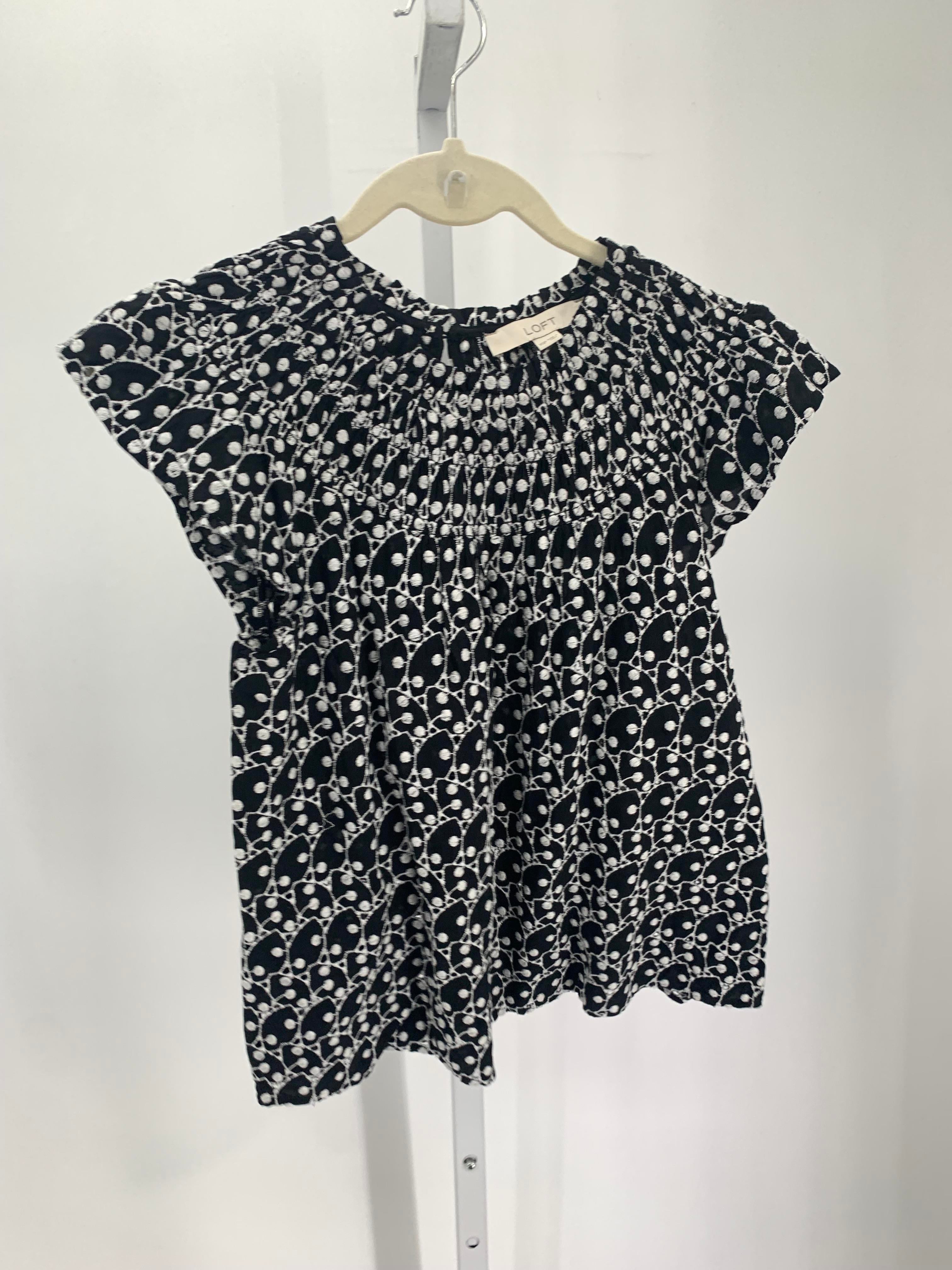 Loft Size X Small Petite Petite Short Sleeve Shirt