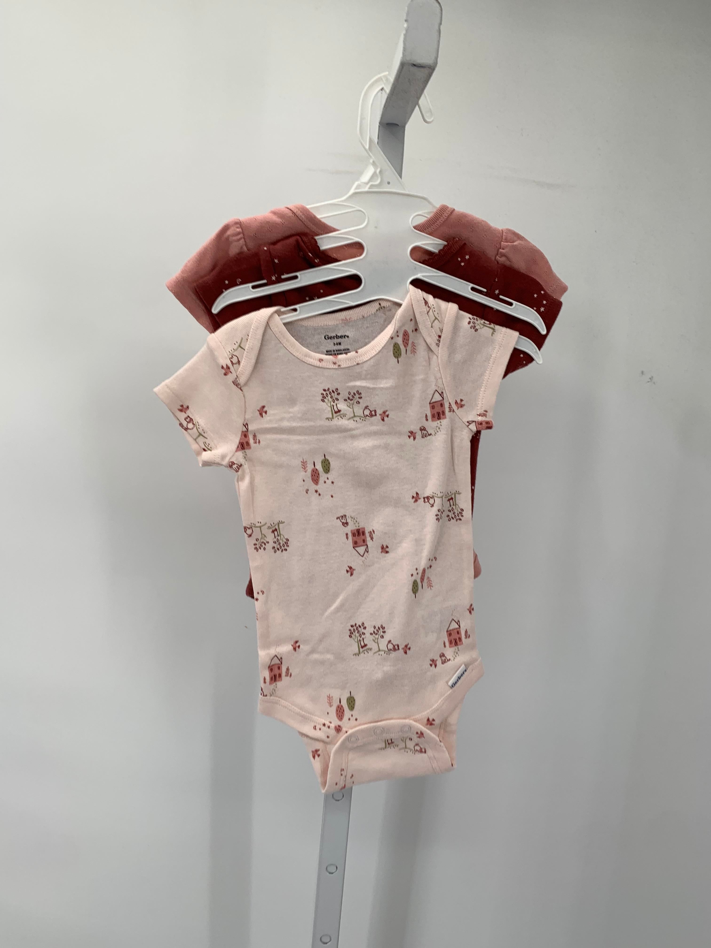 Gerber Size 3-6 Months Girls 3 Pieces