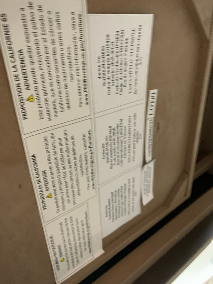 DK WOOD WRITING DESK AND CHAIR W/OUTLETS LAP DRAWER.