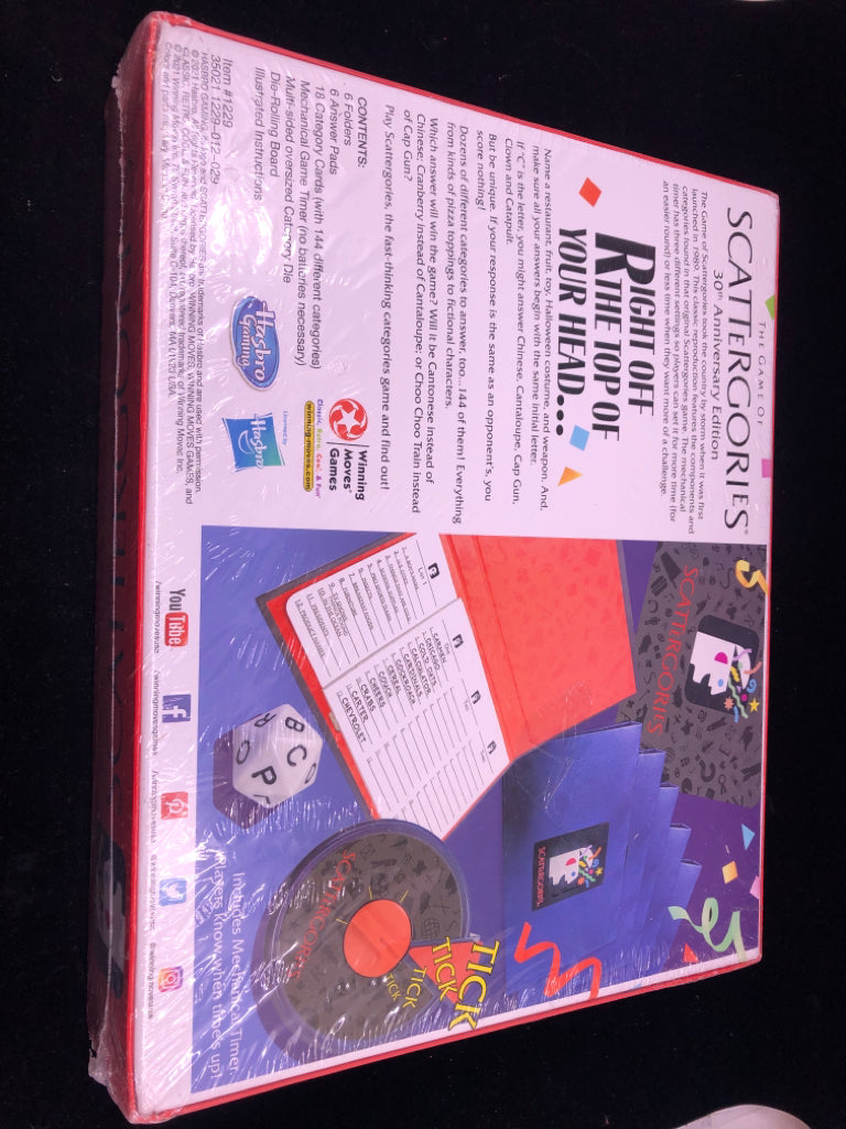 NIB THE GAME OF SCATTERGORIES