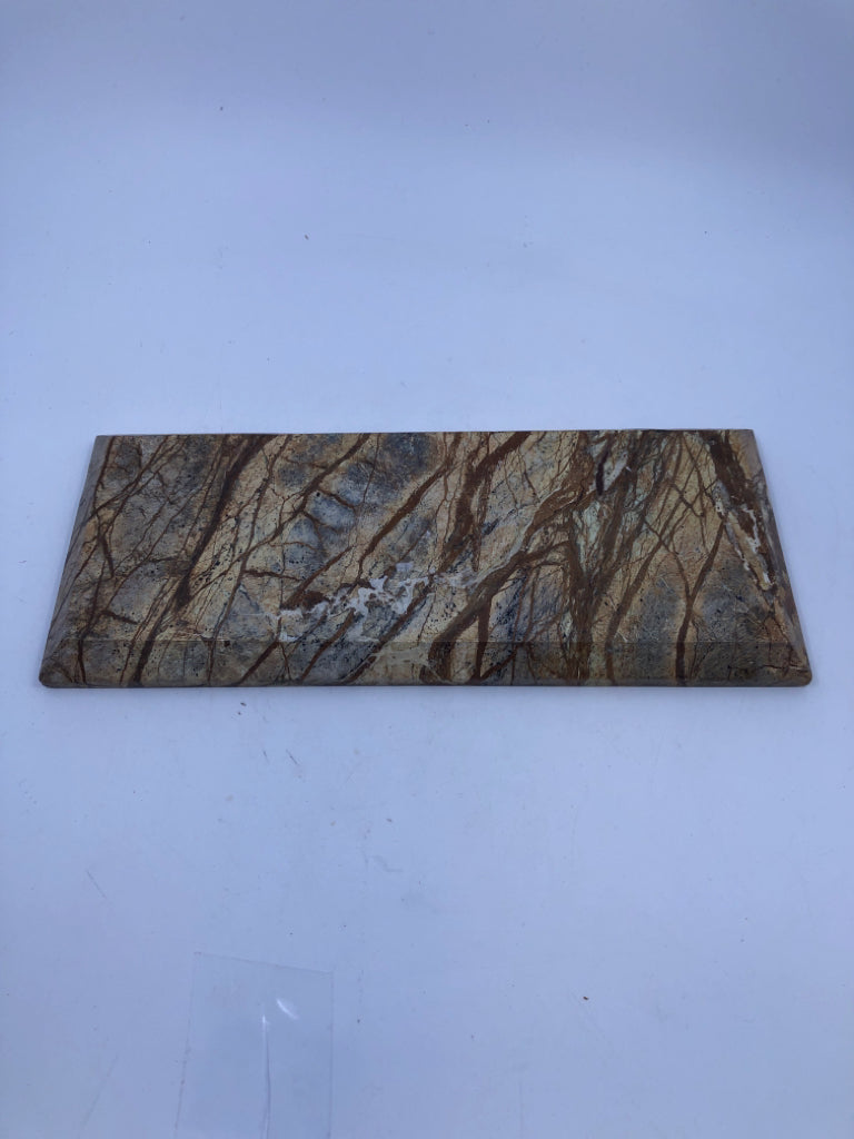 STONE BROWN BATHROOM TRAY.