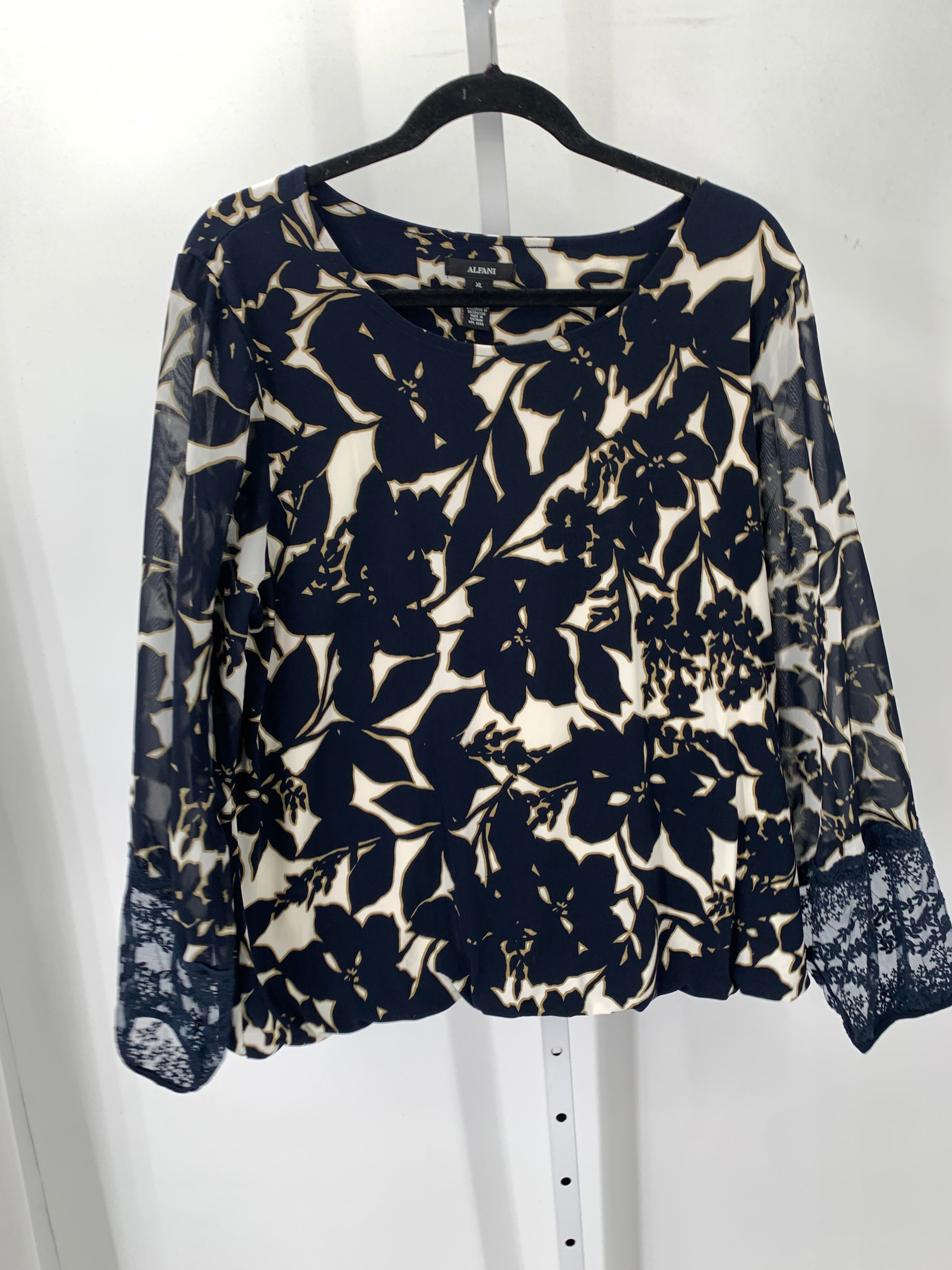 Alfani Size Extra Large Misses Long Sleeve Shirt