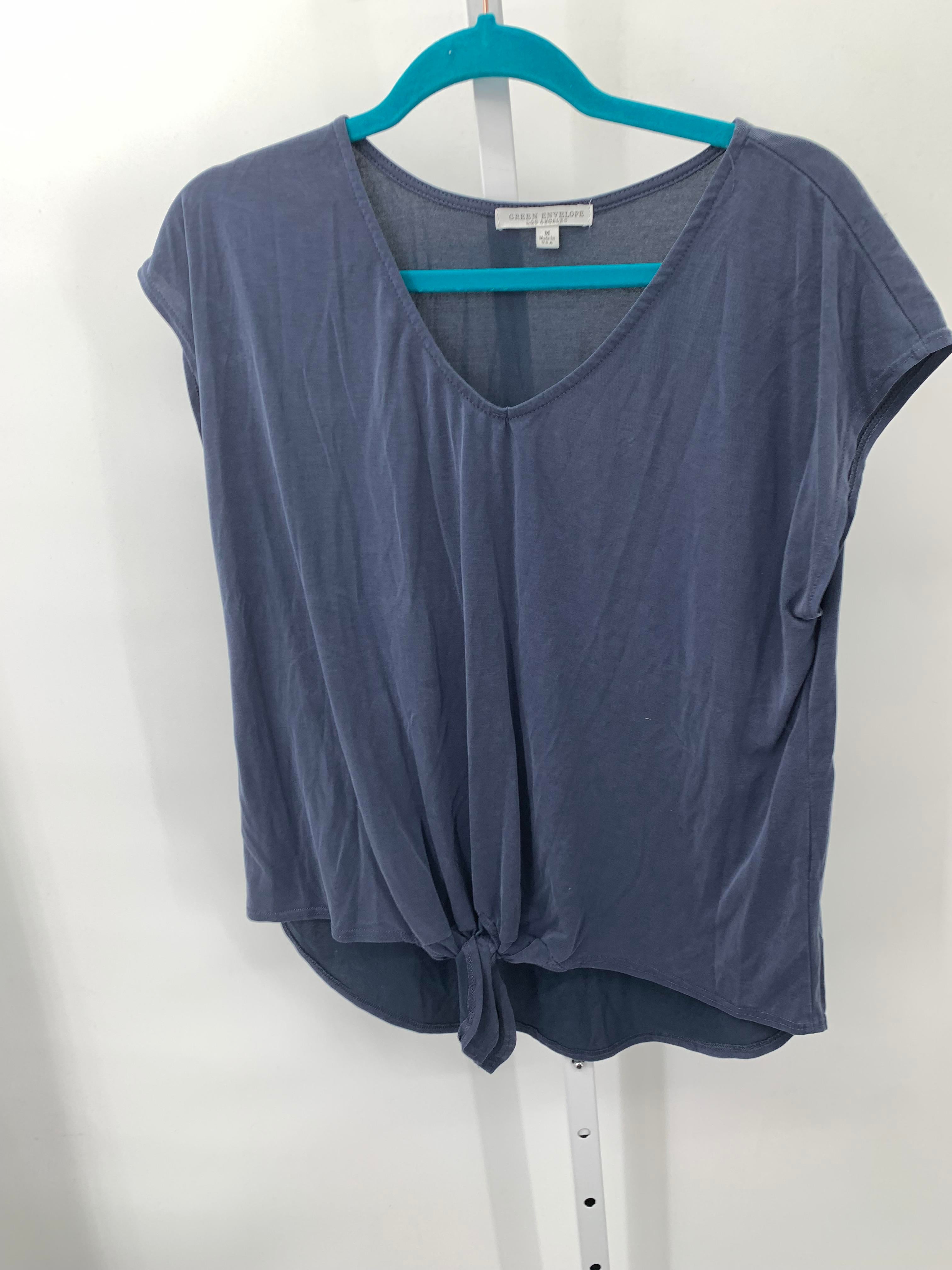 Green Envelope Size Medium Misses Short Sleeve Shirt