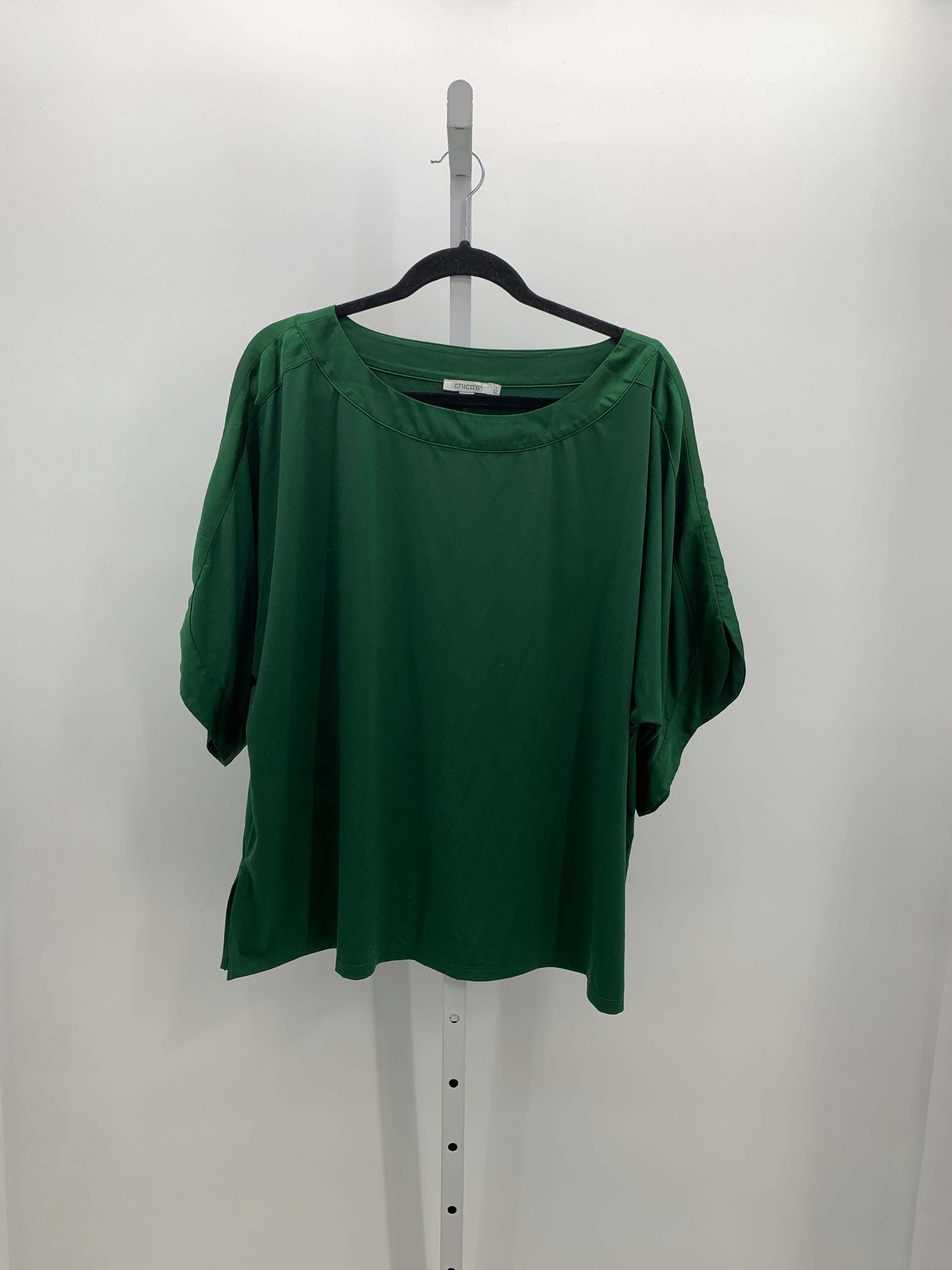 Chico's Size XXL Misses Short Sleeve Shirt