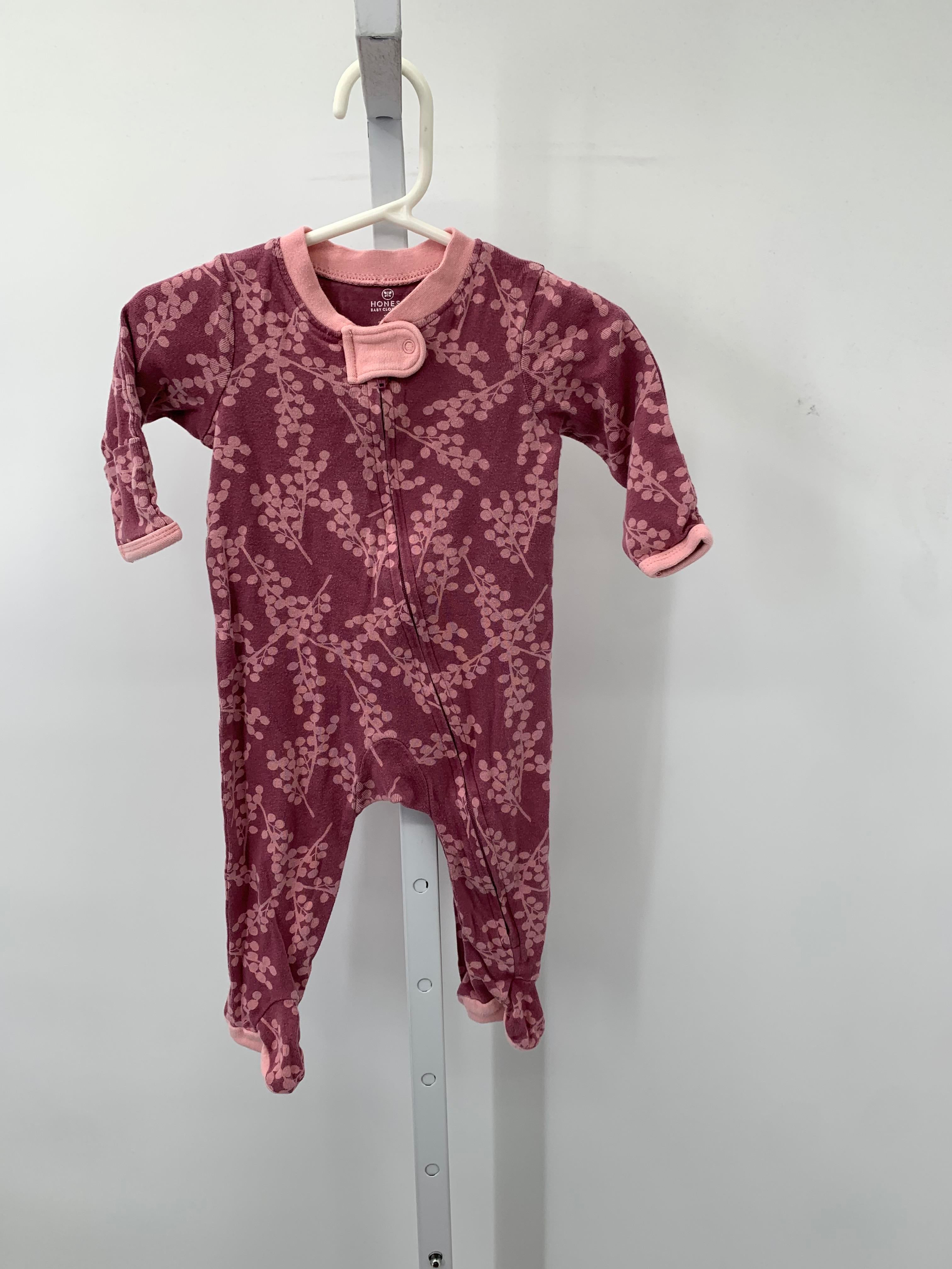 Size 3-6 Months Girls Long Slv. Romper