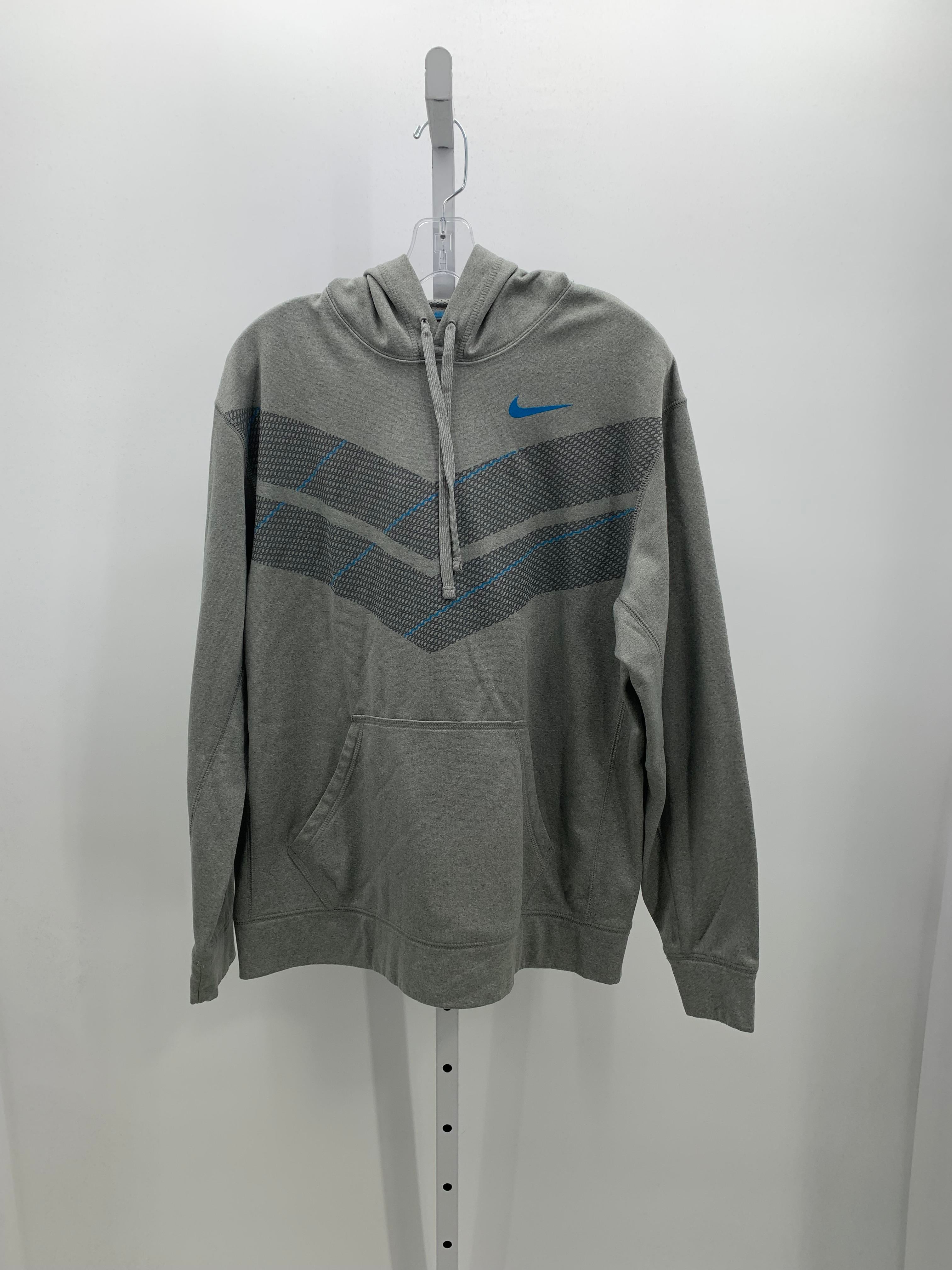 BLUE LOGO KNIT HOODED