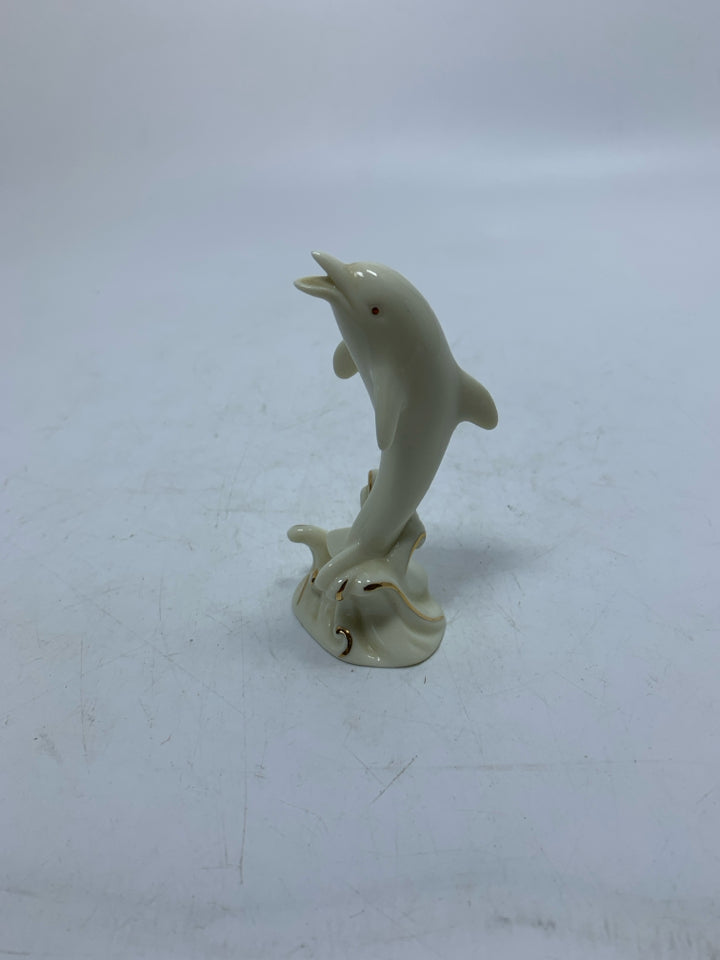 PORCELAIN DOLPHIN FIGURINE.