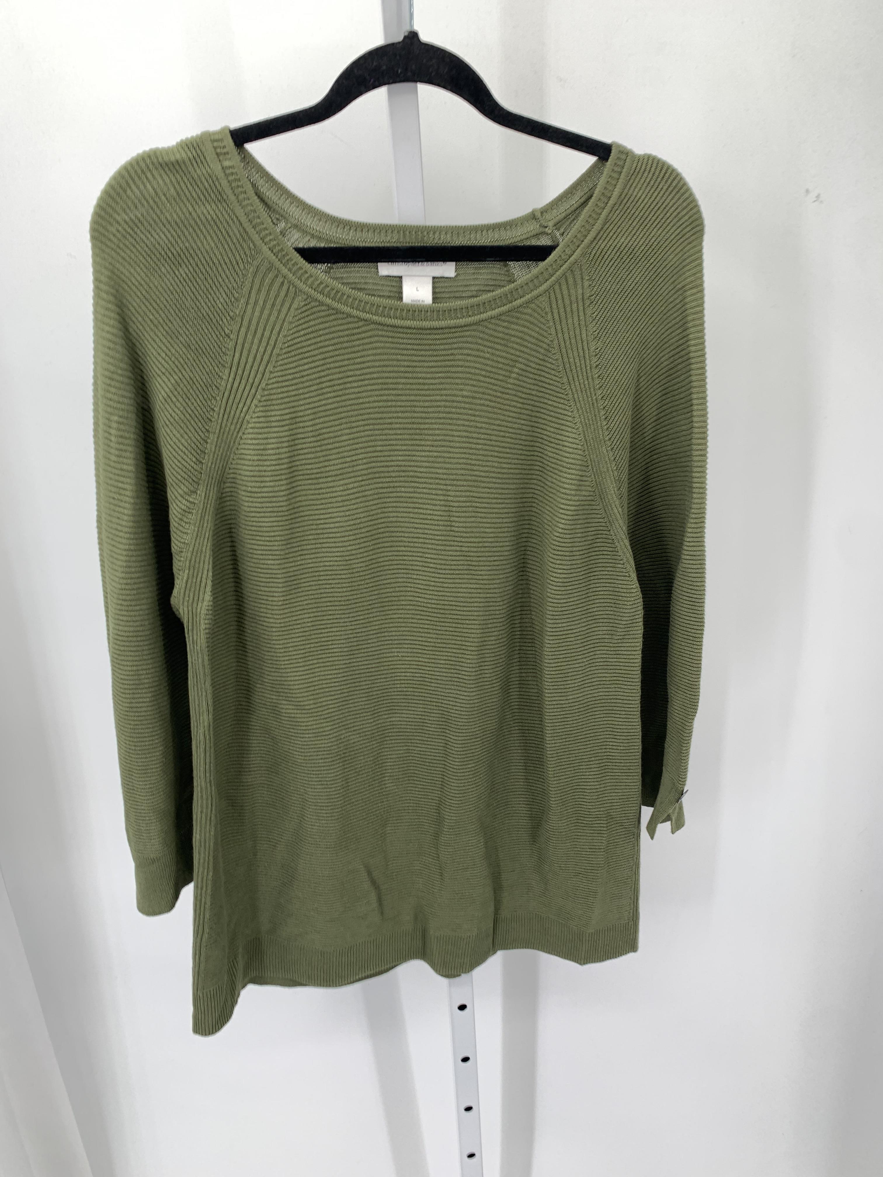 Christopher & Banks Size Large Misses Long Slv Sweater