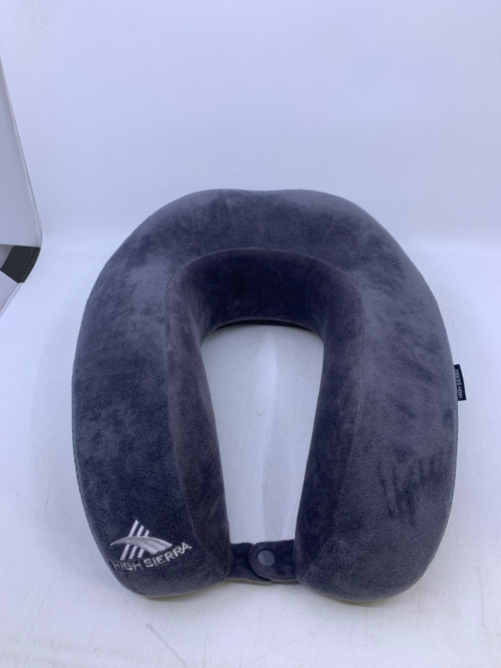 DARK GREY NECK PILLOW.