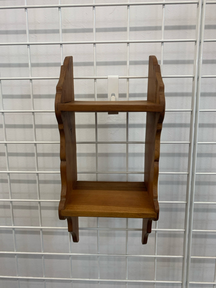 2 TIER WOOD SHELF.