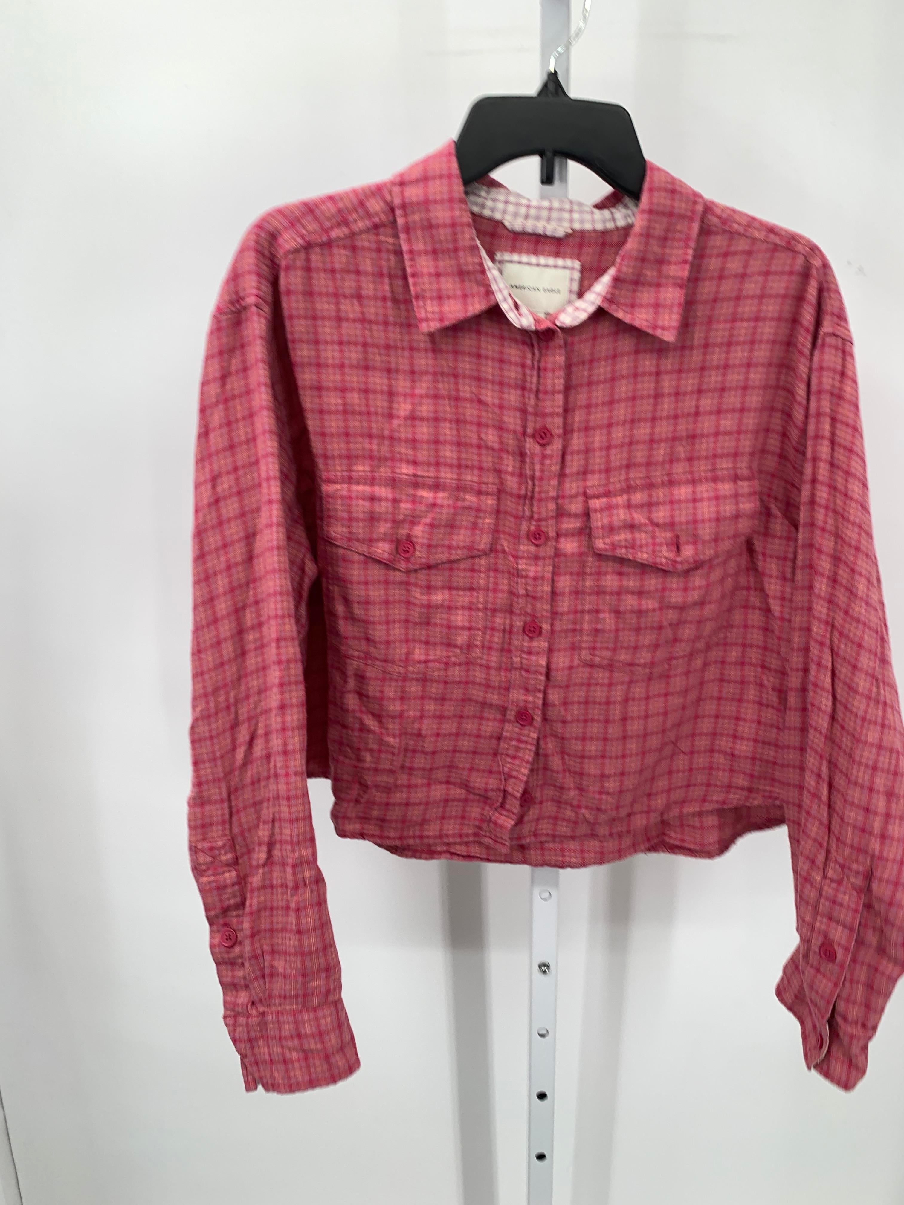American Eagle Size Medium Juniors Long Sleeve Shirt