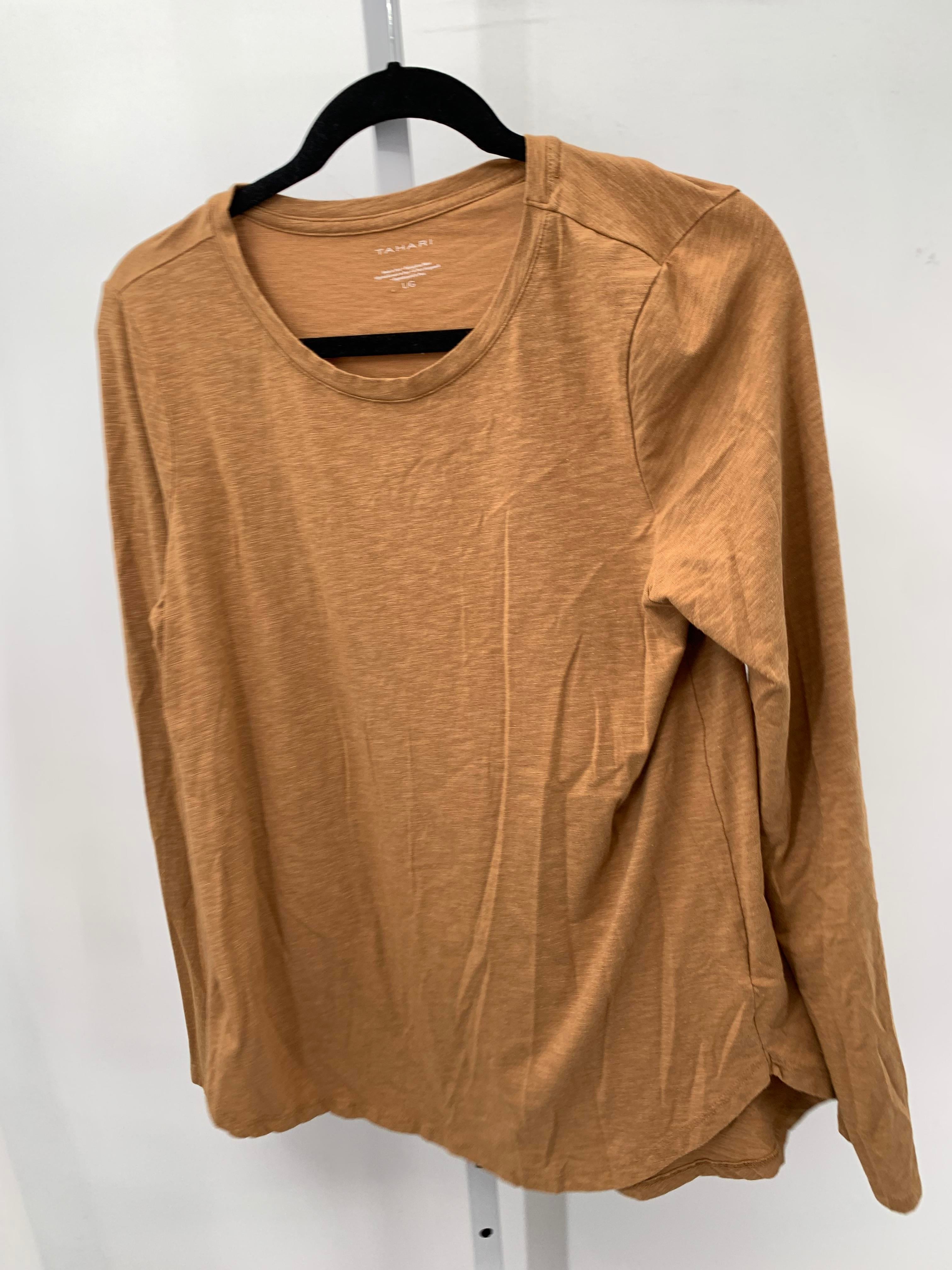 Tahari Size Large Misses Long Sleeve Shirt