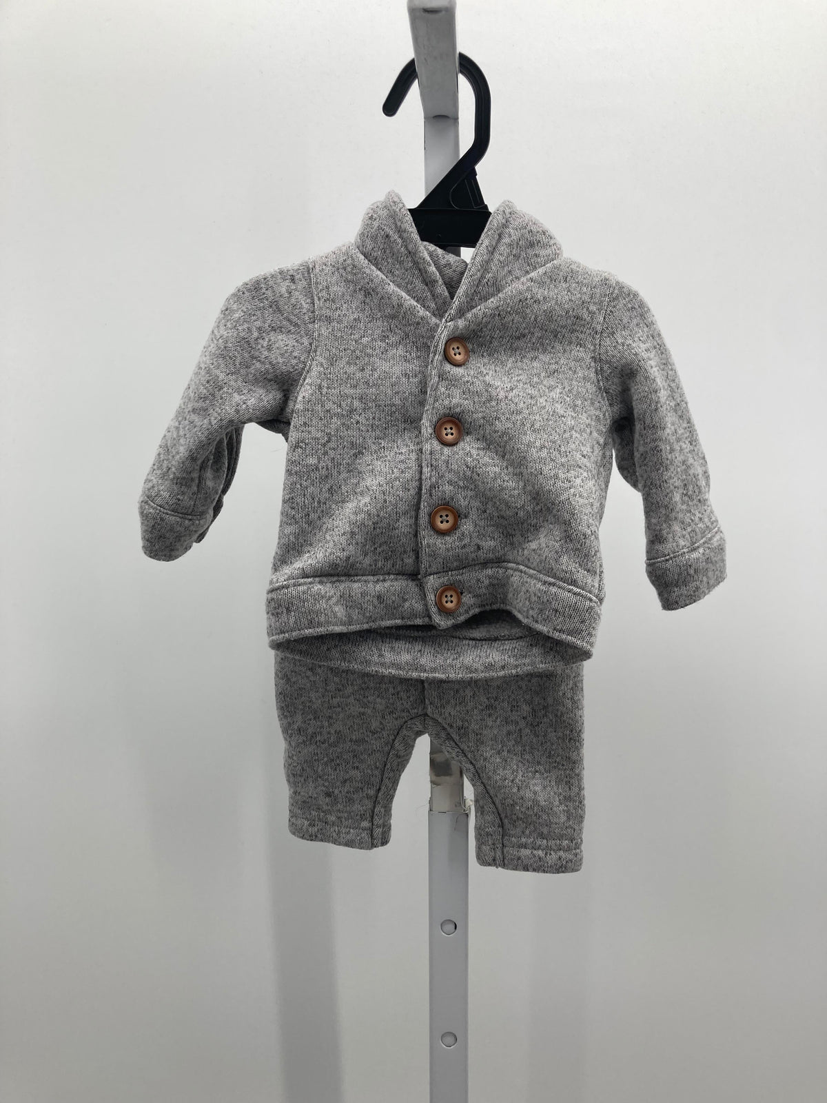 HOODED BTN DOWN SWEATER AND PANTS