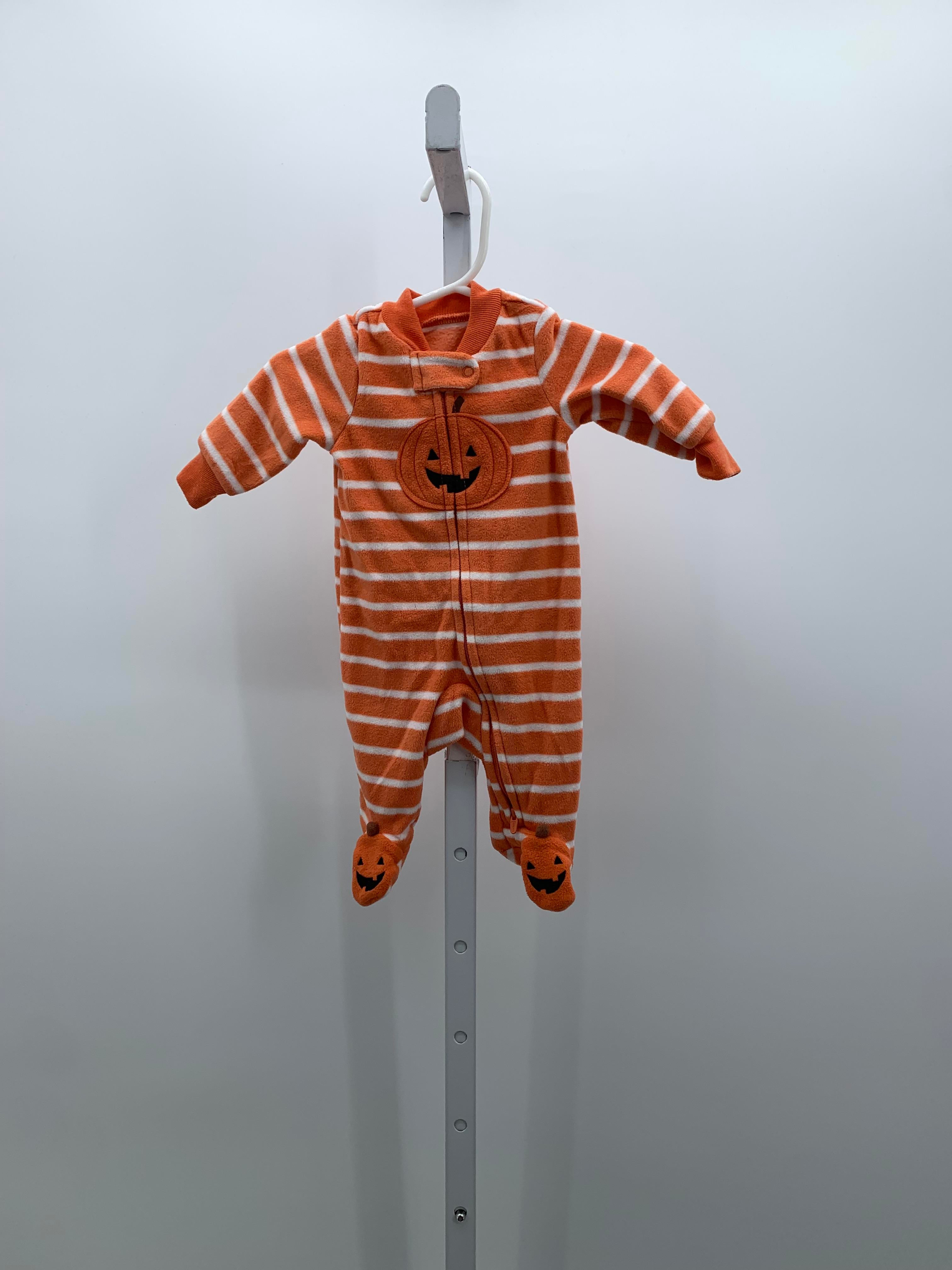 FLEECE ROMPER PUMPKIN