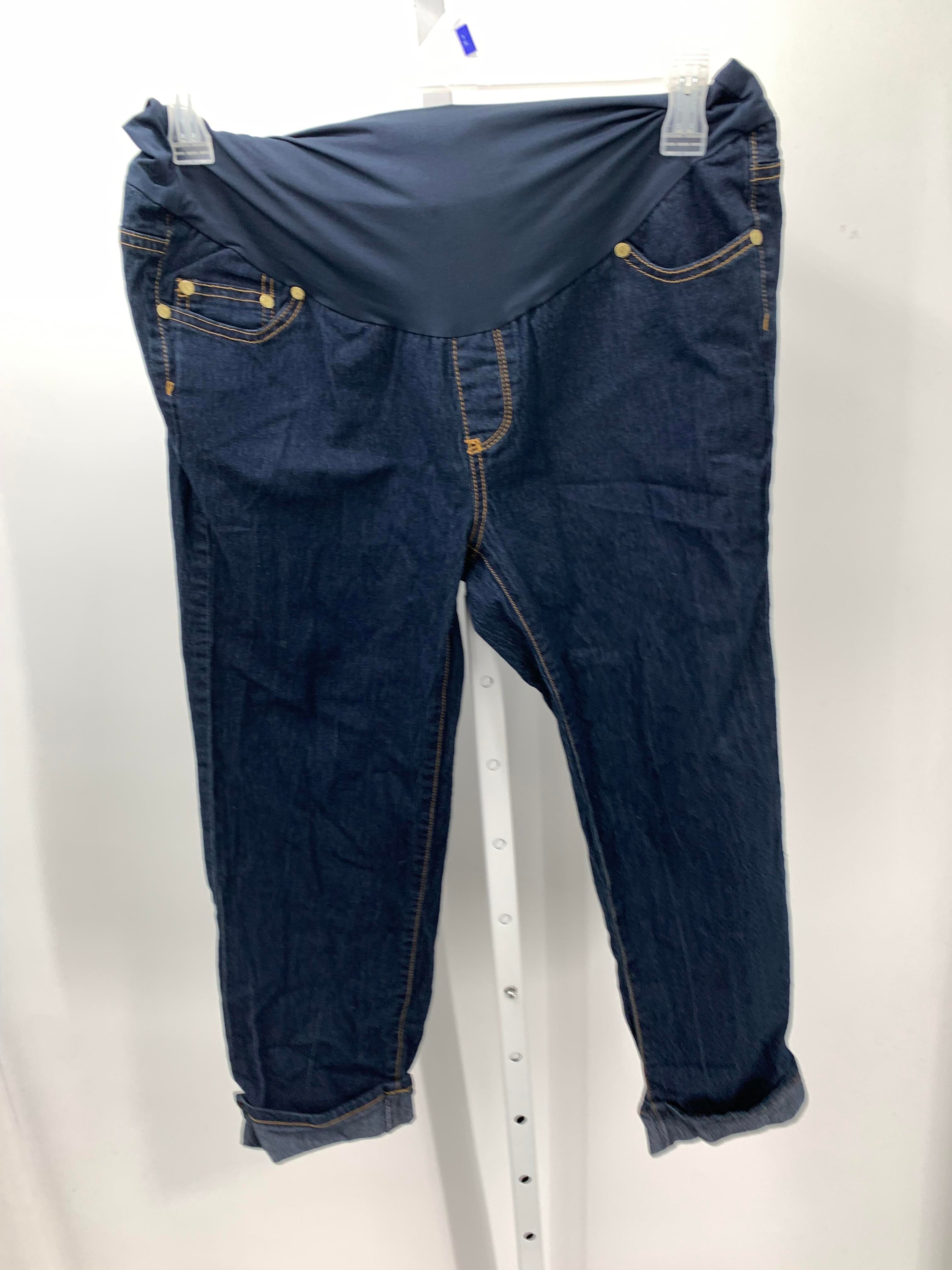 Oh Mamma Denim Size Large Maternity Capri