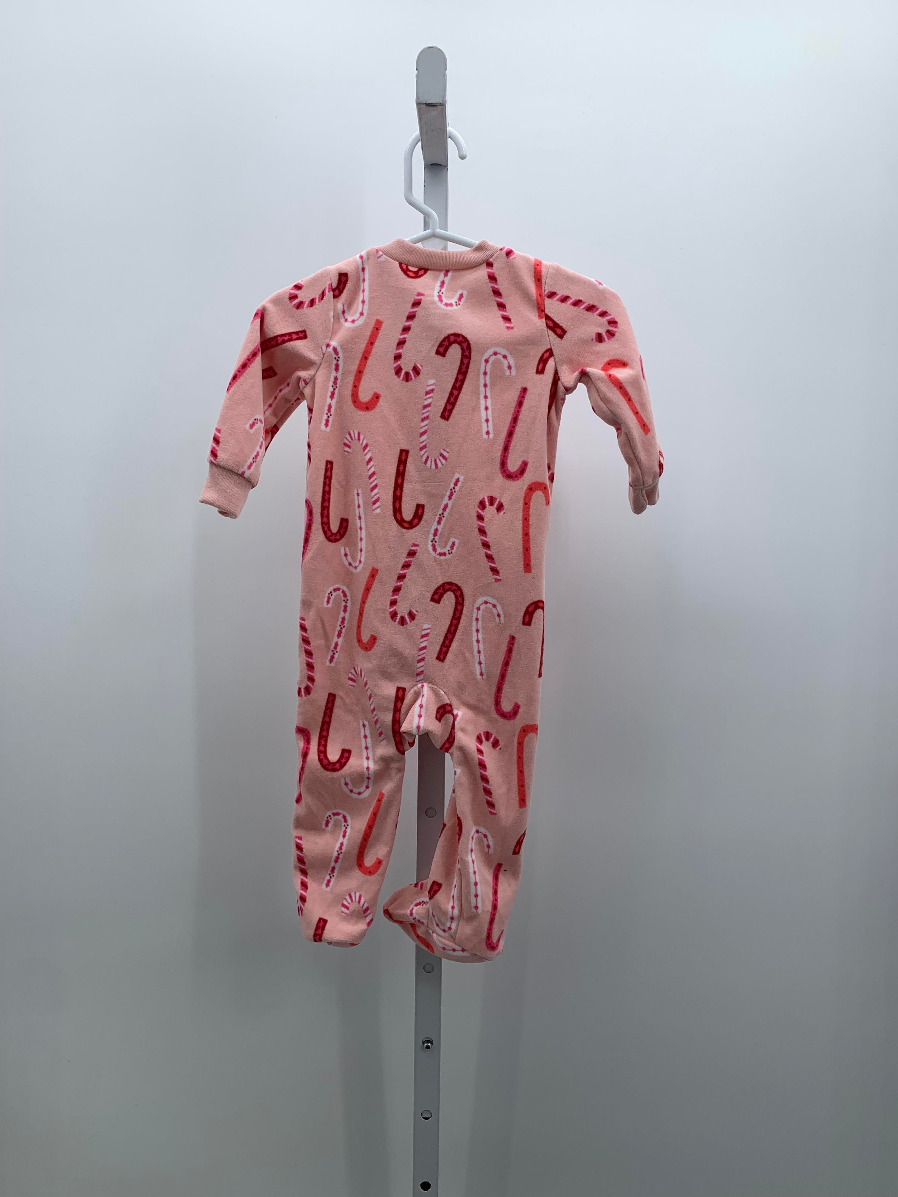 FLEECE ROMPER CANDY CANES