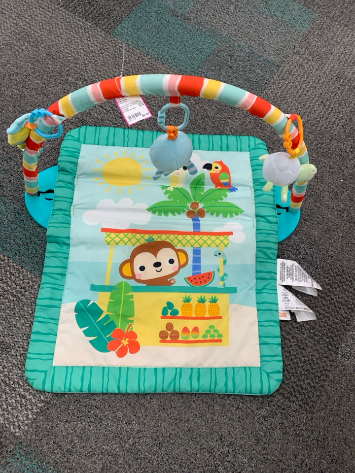 Bright Starts Toy Bar Baby Activity Gym and Tummy Time Mat Newborn to 3 Years