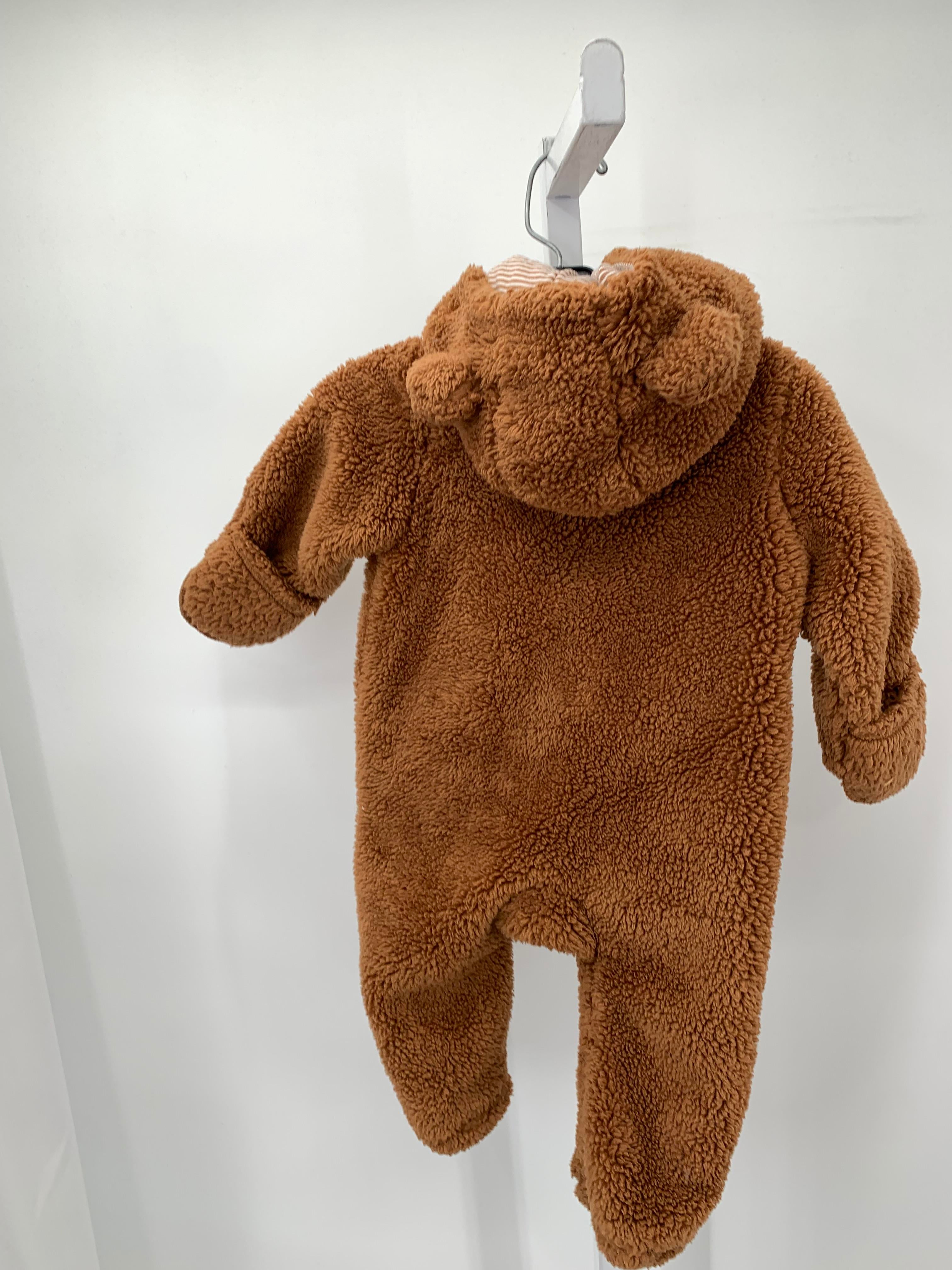SNOW SUIT HOODED ZIP BEAR
