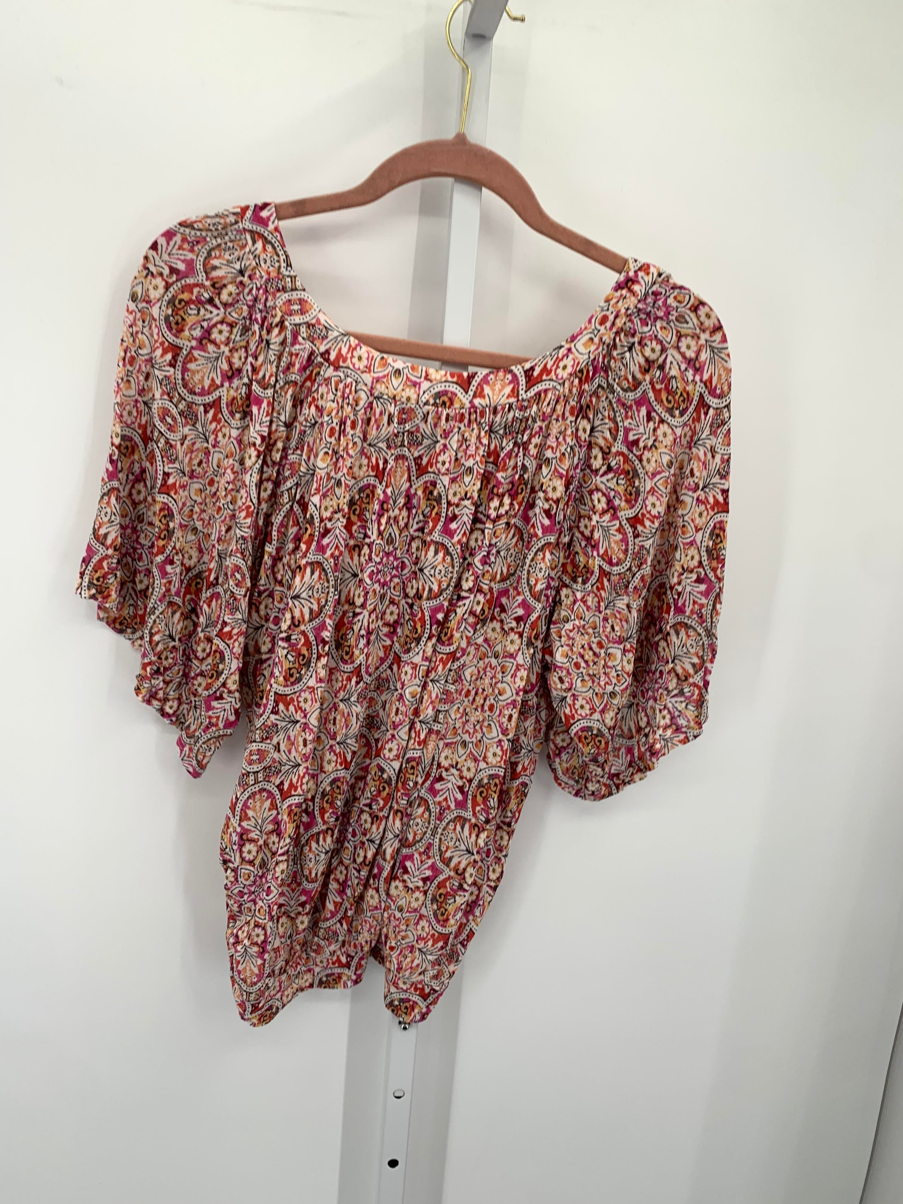 Dalia Collection Size Medium Misses Short Sleeve Shirt