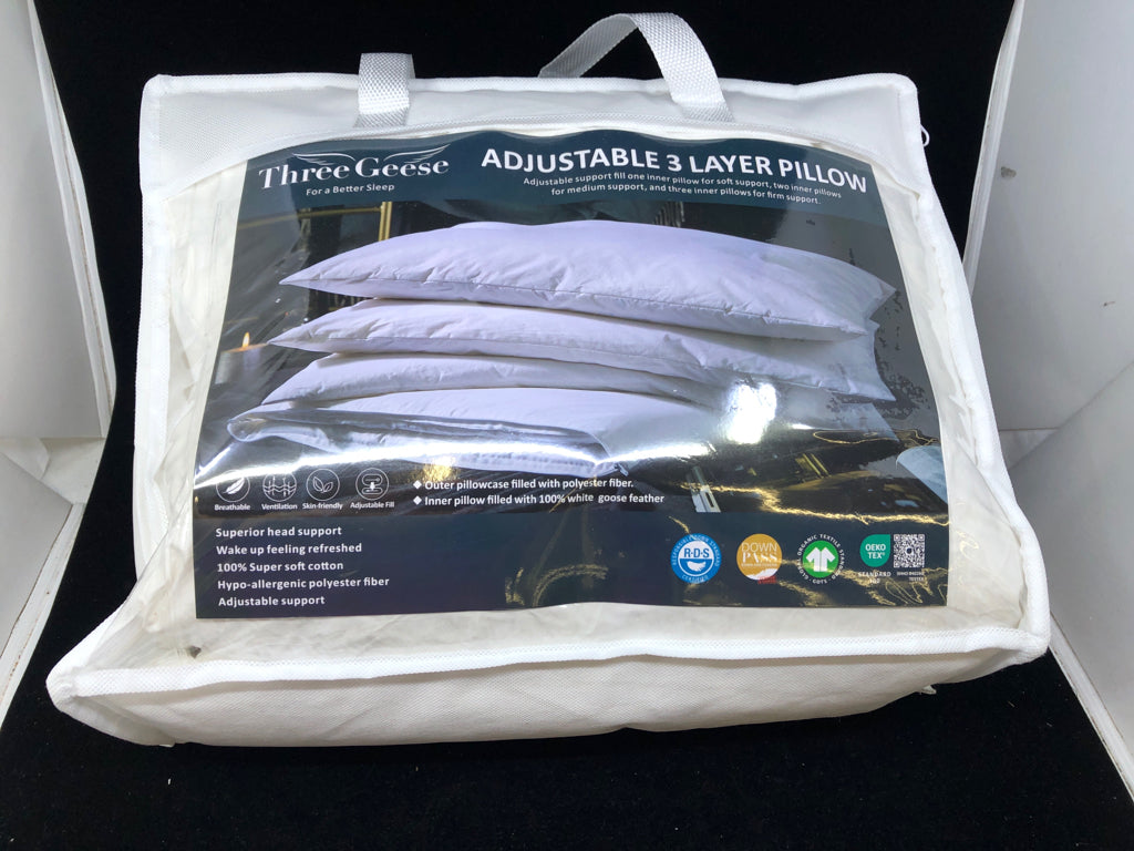NIP ADJUSTABLE 3 LAYER PILLOW.