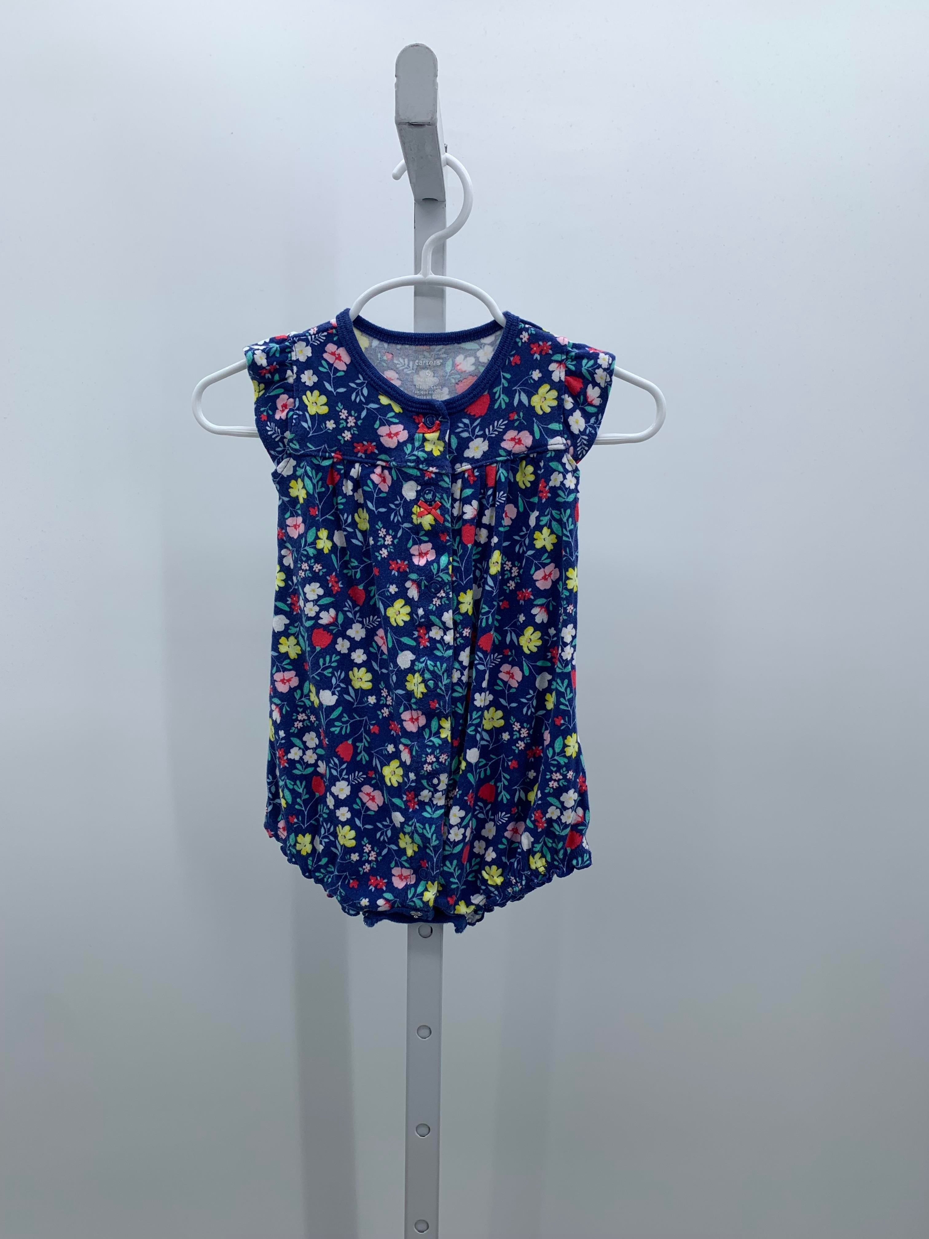 Carters Size 9 Months Girls Sleeveless Romper