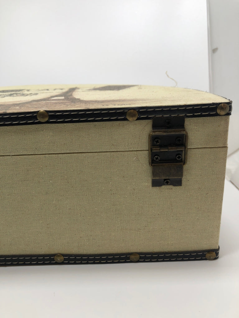 PARIS POST-CARD DECOR SUITCASE.