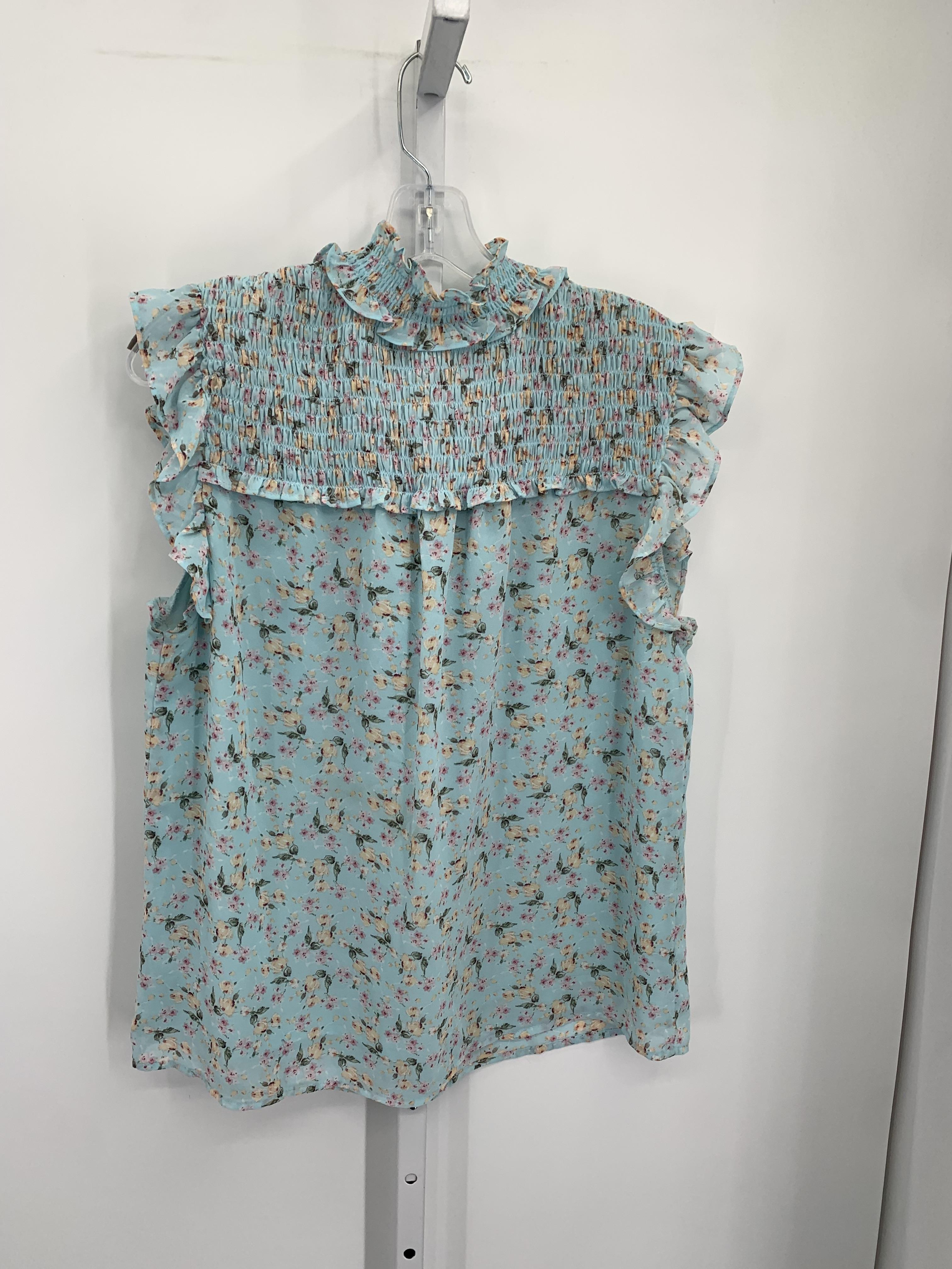 Pleione Size Medium Misses Sleeveless Shirt