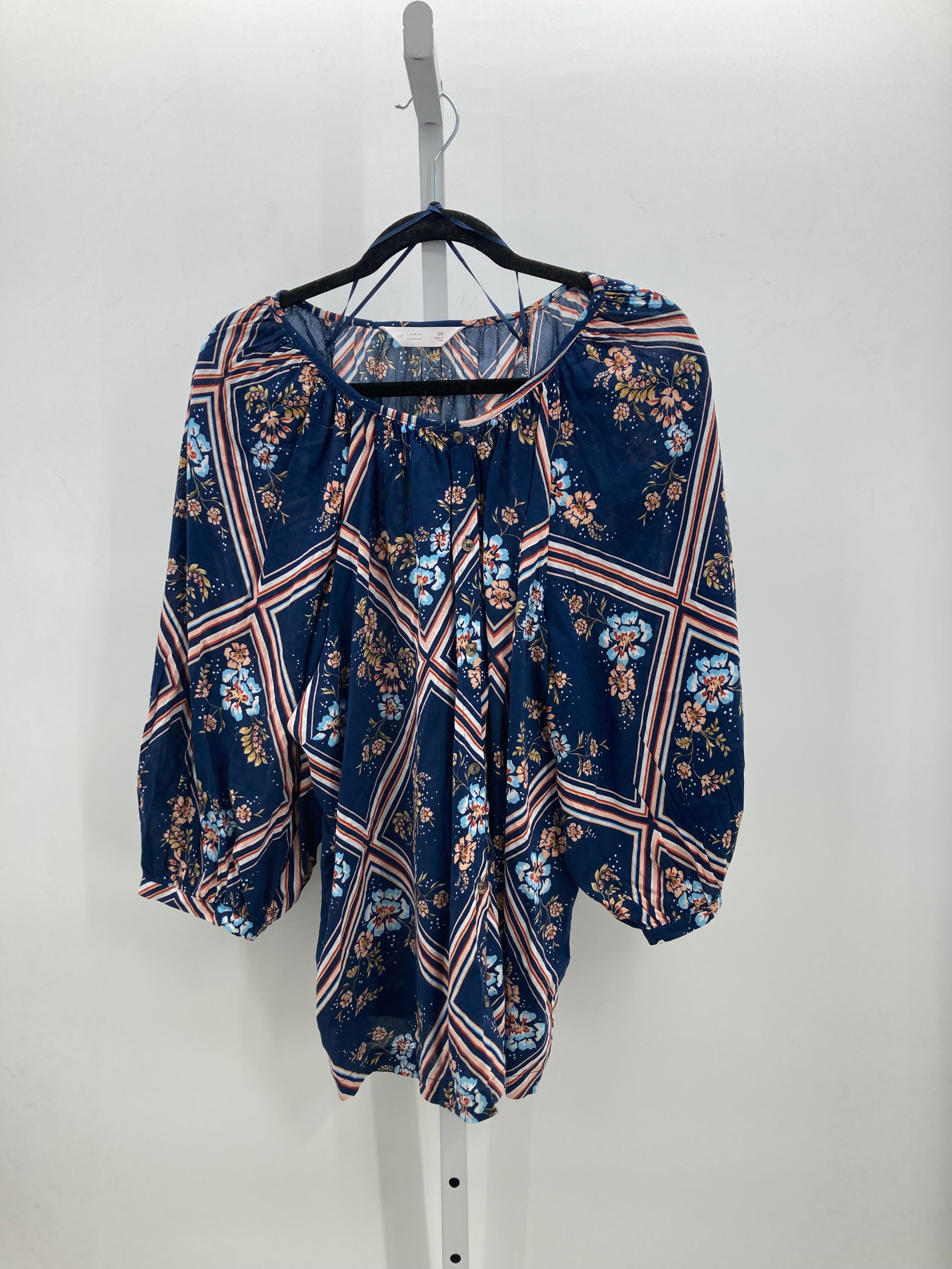 Lauren Conrad Size 0X Womens 3/4 Sleeve Shirt