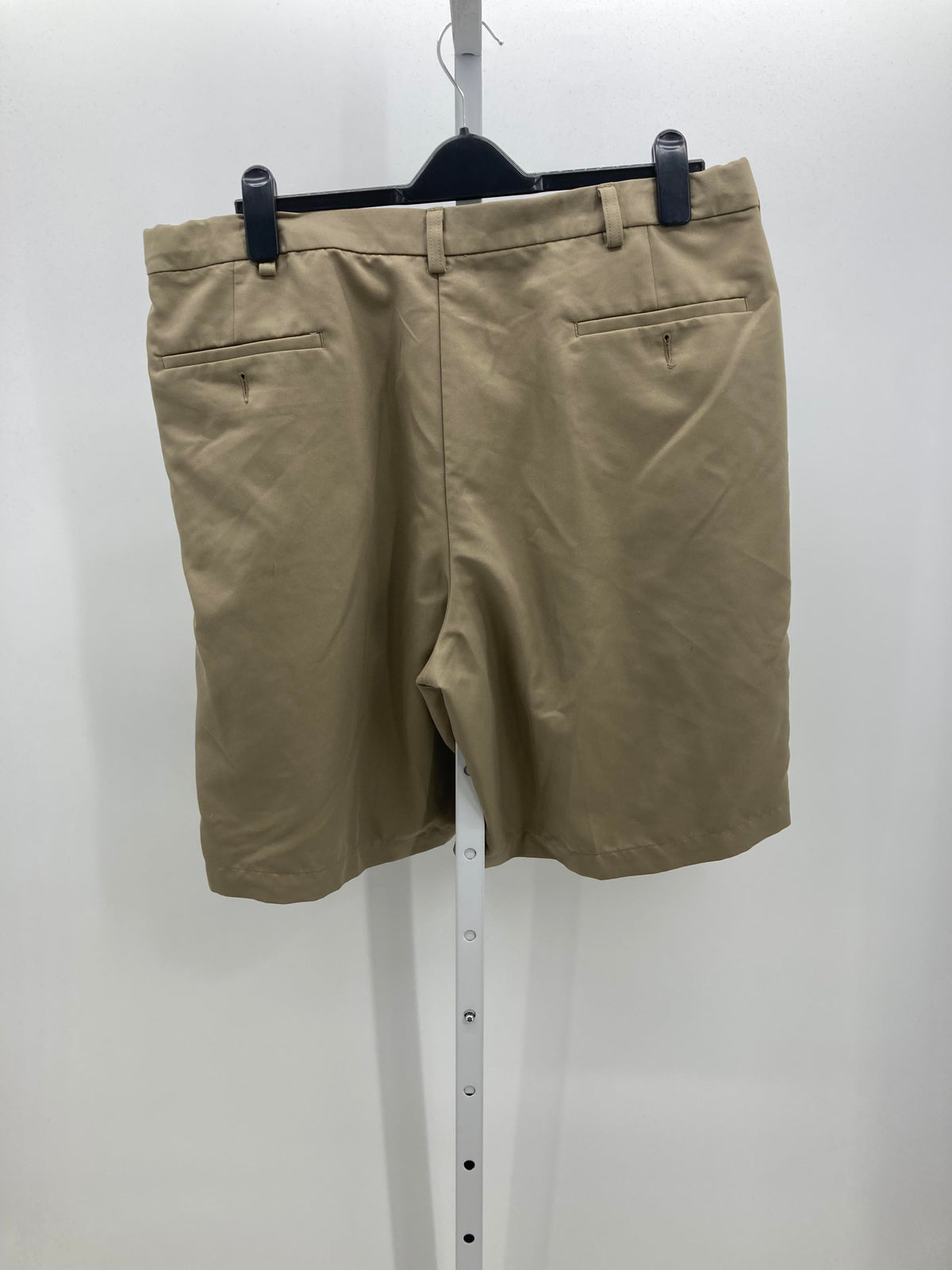 PLEATED FRONT SHORTS.