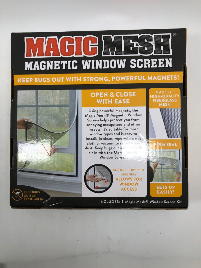 NIB MAGIC MESH WINDOW SCREEN.