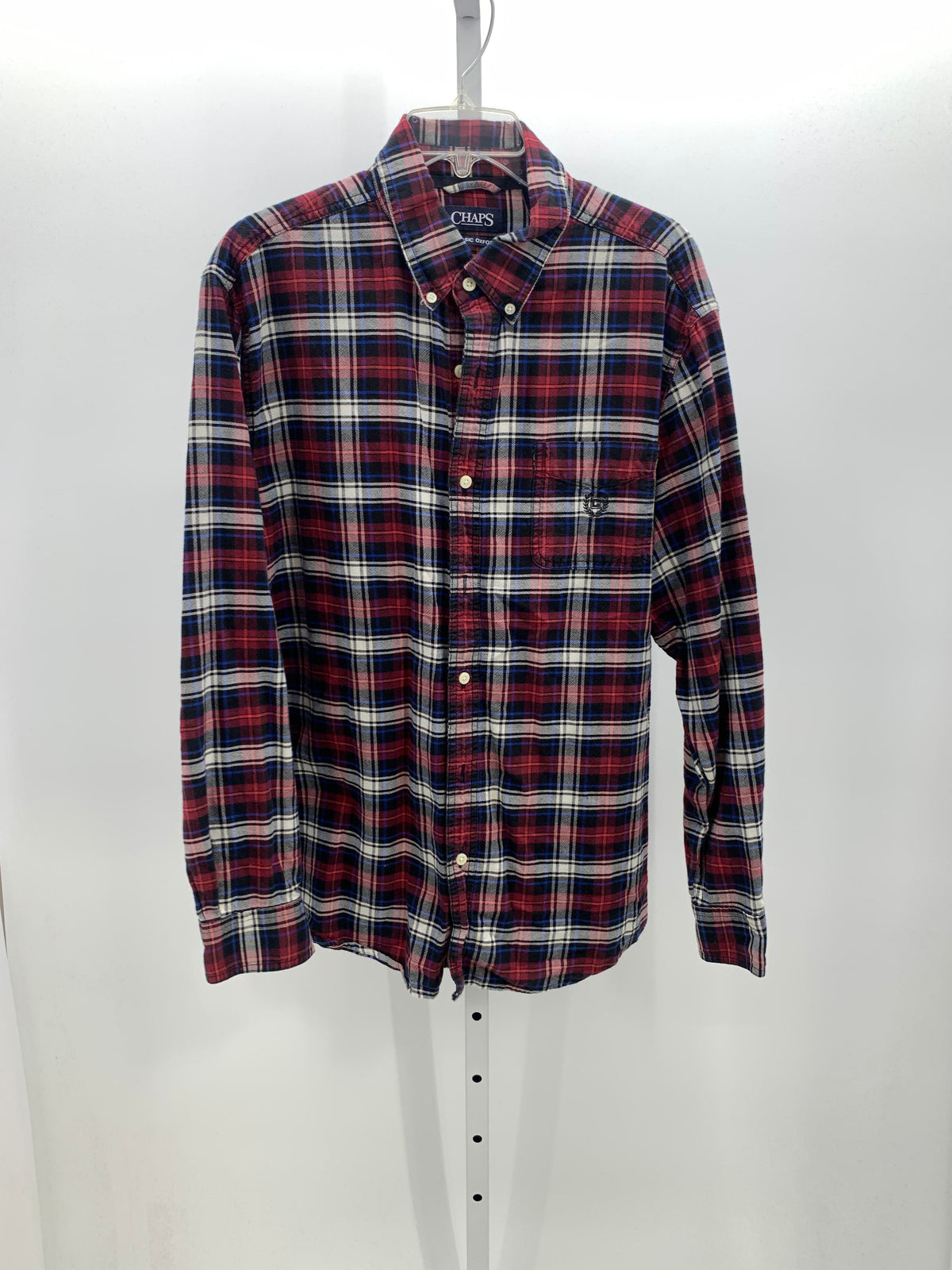 NAVY WHITE PLAID