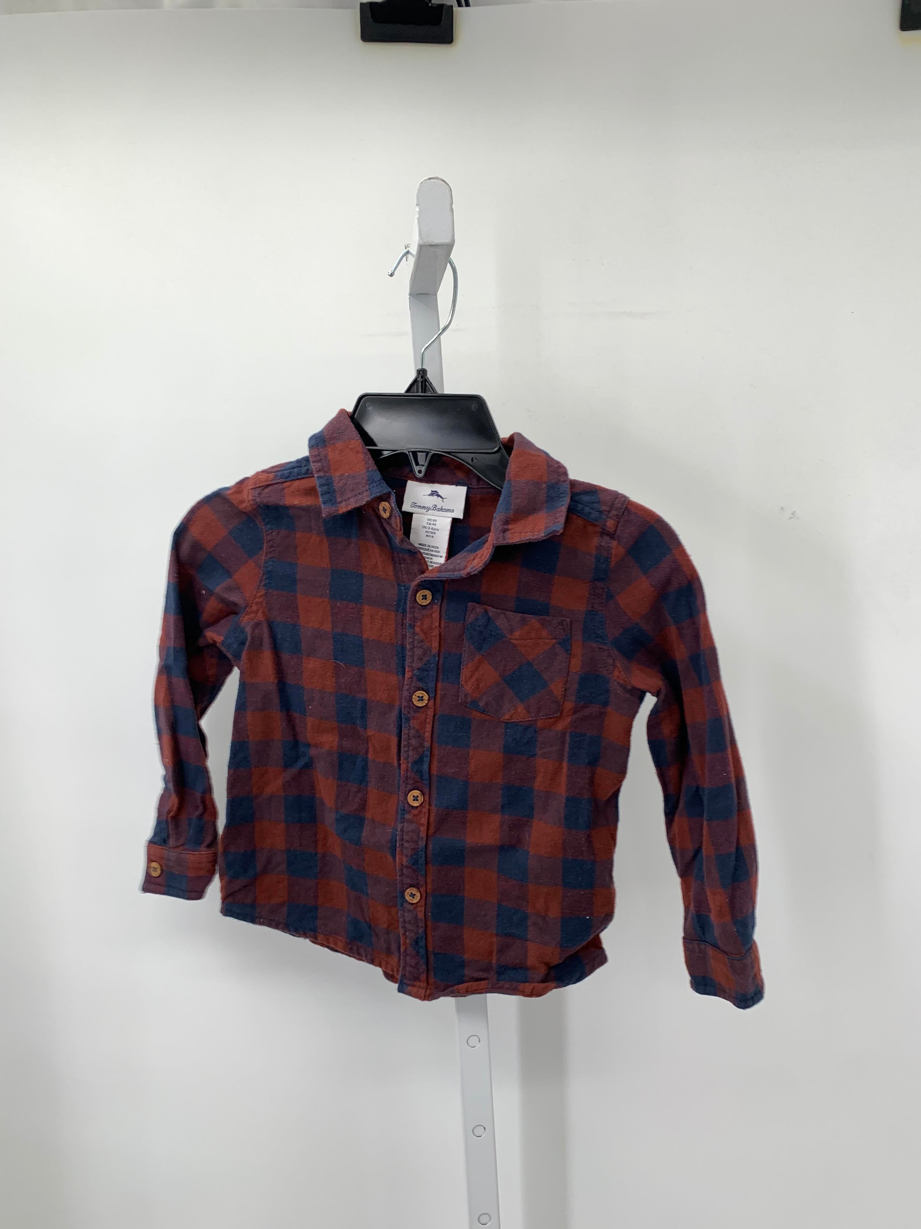 BLUE PLAID BTN DOWN