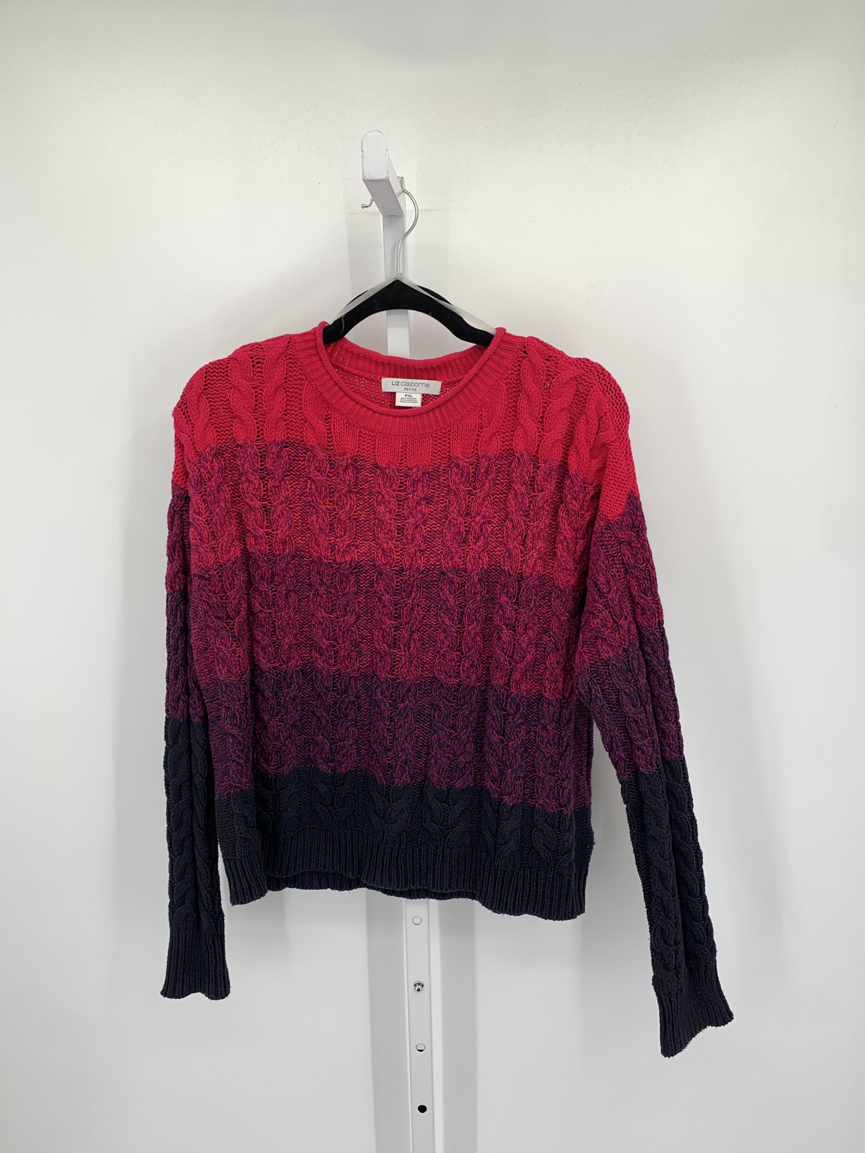 Liz Claiborne Size X Large Petite Petite Long Slv Sweater