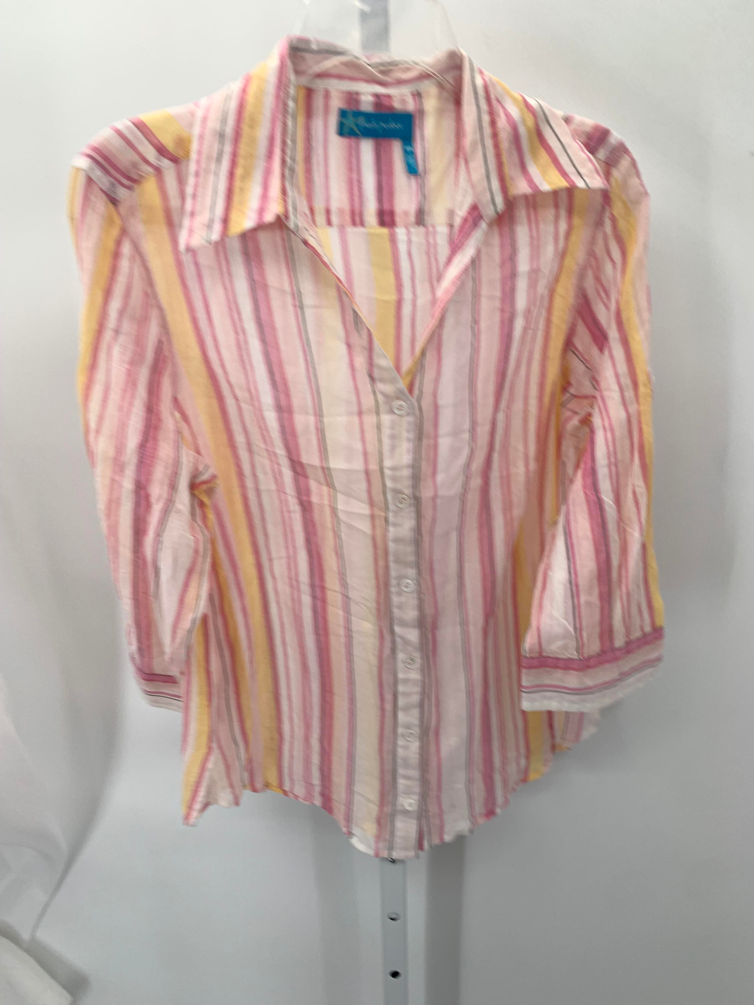 Fresh Produce Size Medium Misses 3/4 Sleeve Shirt