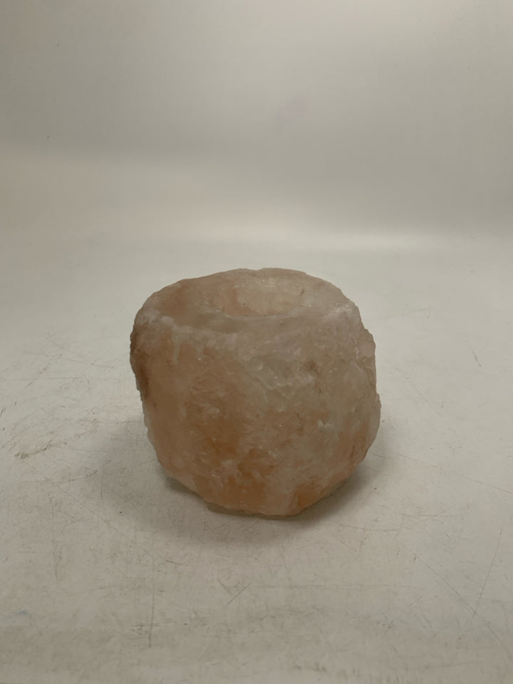 SALT ROCK CANDLE HOLDER.