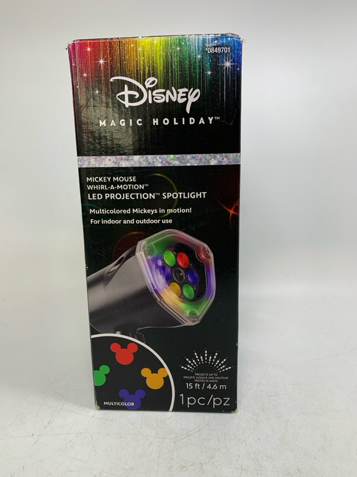 DISNEY MAGIC HOLIDAY MICKEY MOUSE LED PROJECTION SPOTLIGHT.