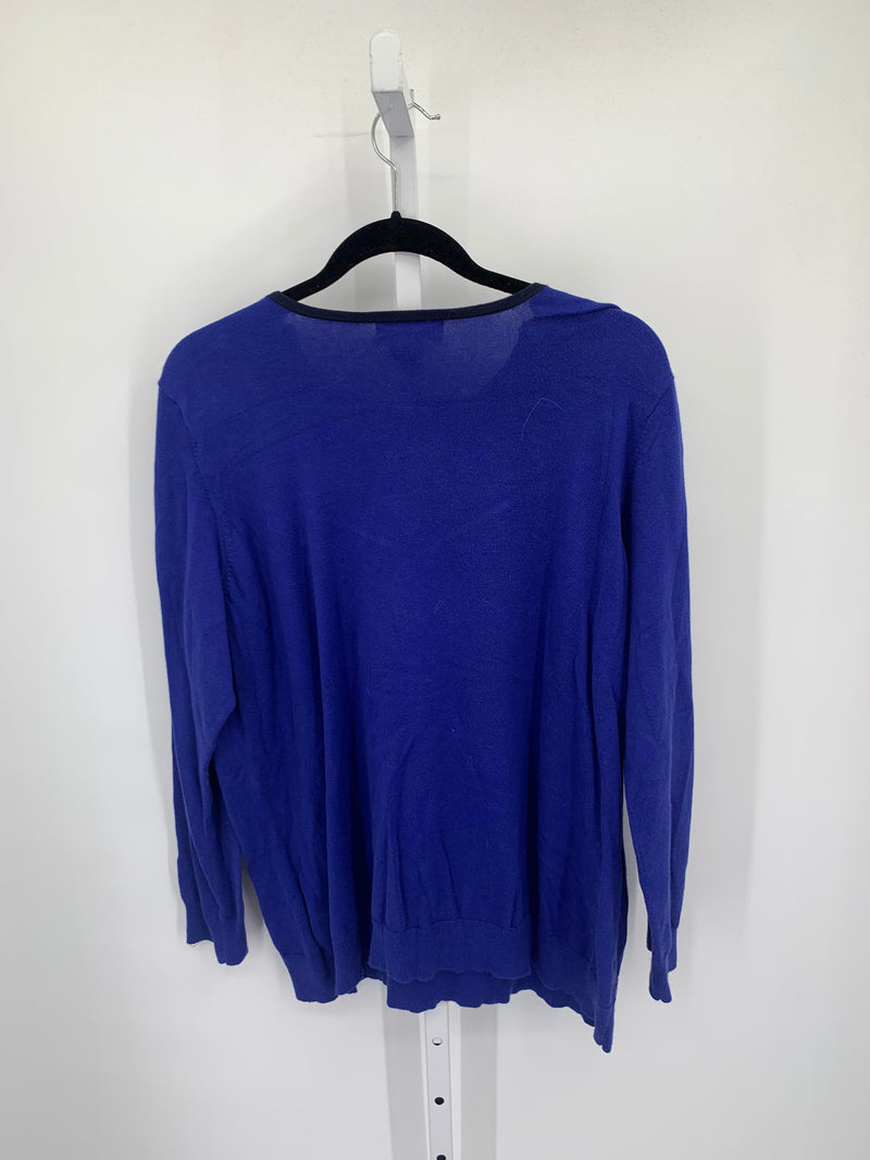 Lauren Size 2X Womens Long Slv Sweater