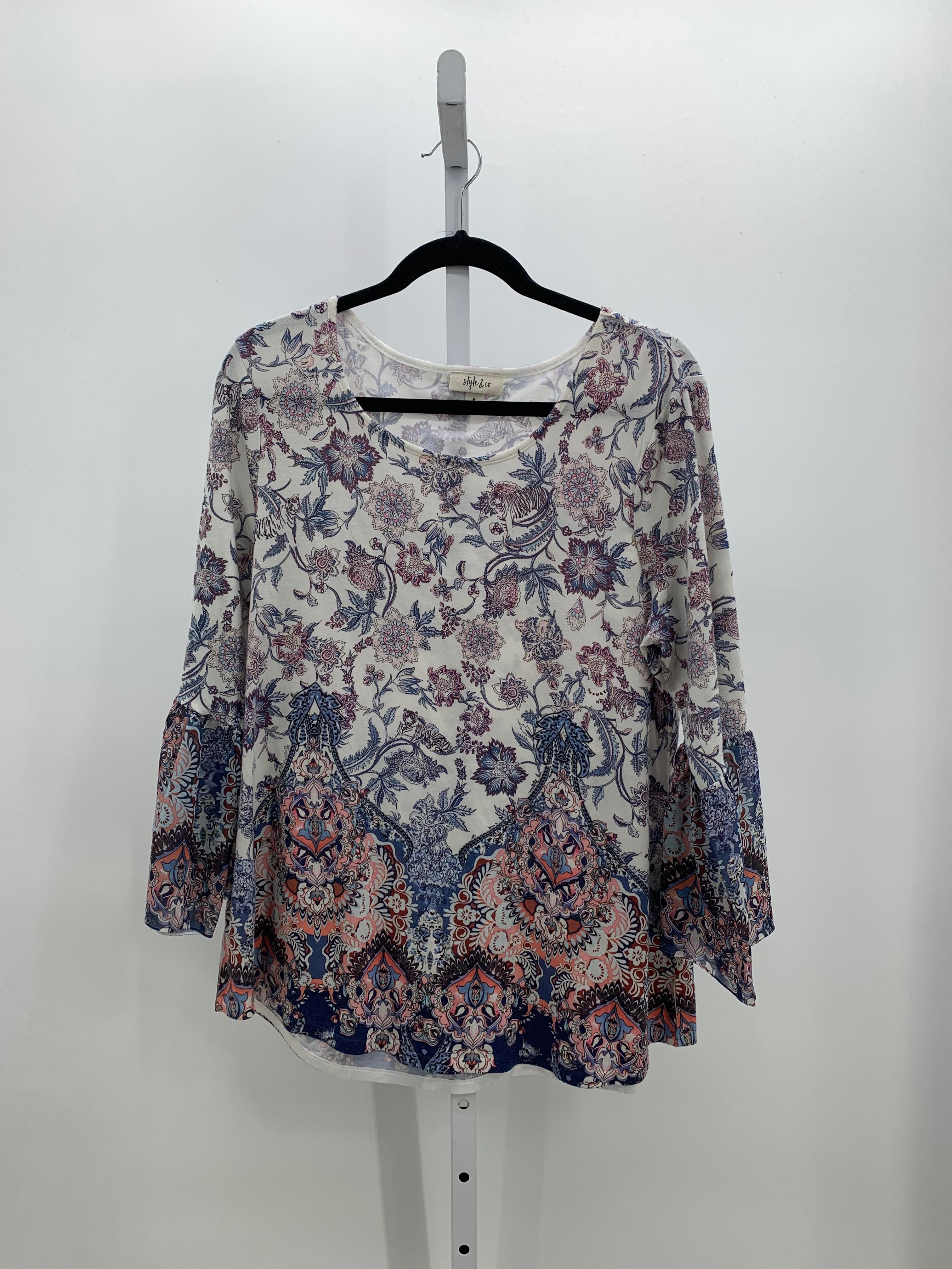 Style & Co. Size Medium Misses 3/4 Sleeve Shirt