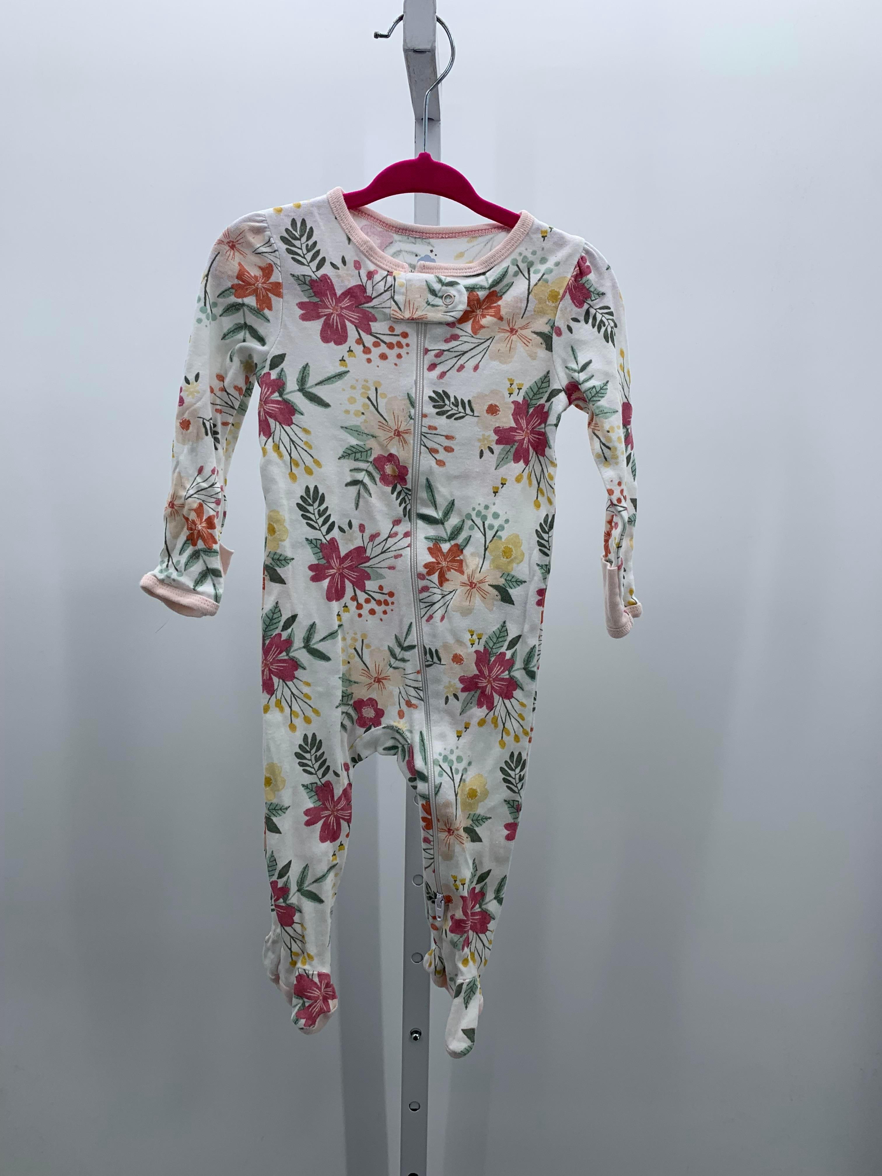 Cloud Island Size 6-9 mon Girls Long Slv. Romper